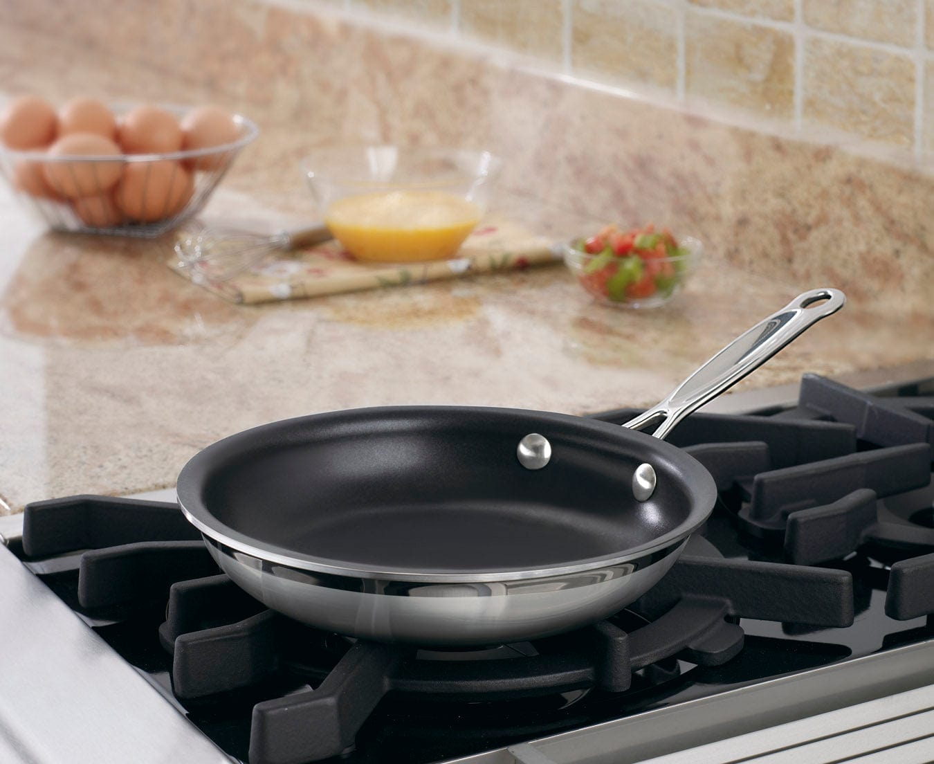 Cuisinart MultiClad Pro Triple Ply Stainless Cookware 8" Nonstick Skillet, Silver