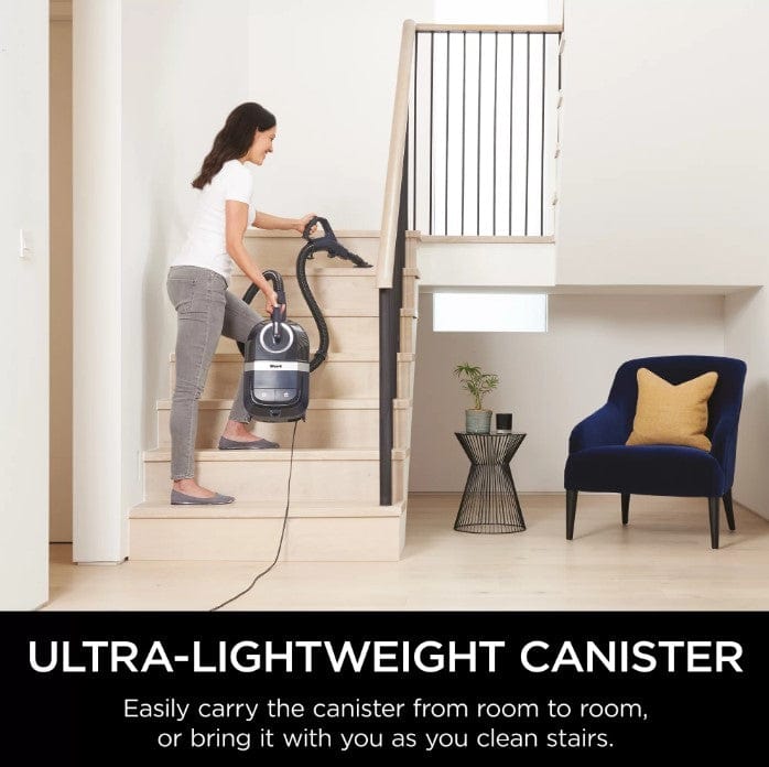 Shark Canister Pet Bagless Corded Vacuum Navy/Silver