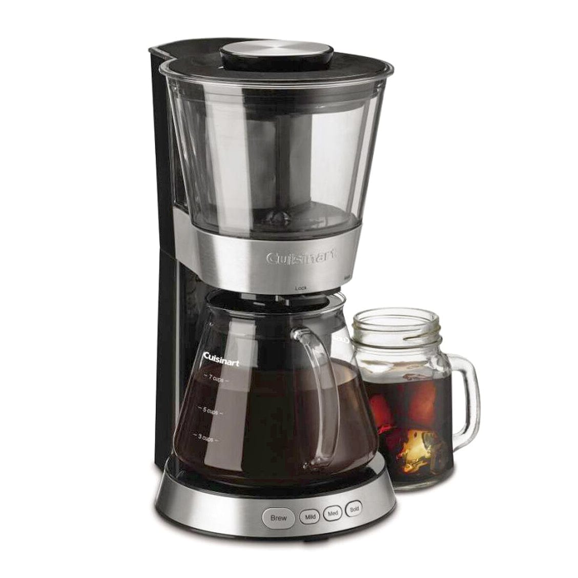 Cuisinart 7-Cup Cold Brew Coffeemaker, Glass Carafe, Ready-to-Drink in 25-45 Minutes - Certified Refurbished