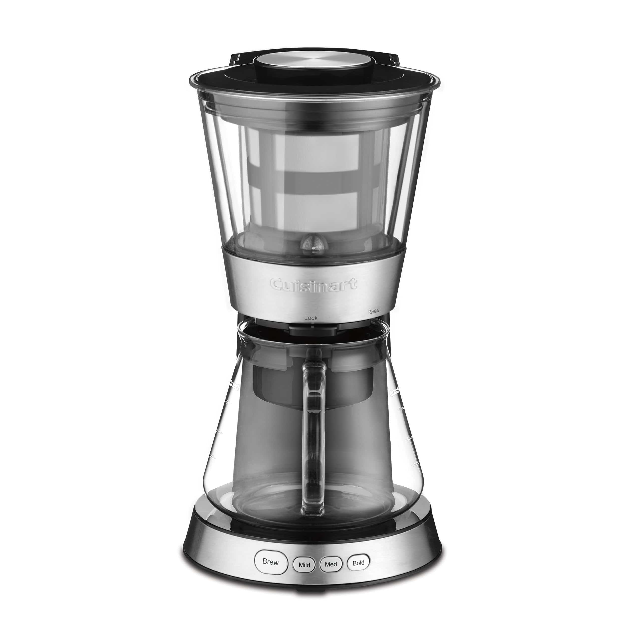 Cuisinart 7-Cup Cold Brew Coffeemaker, Glass Carafe, Ready-to-Drink in 25-45 Minutes - Certified Refurbished