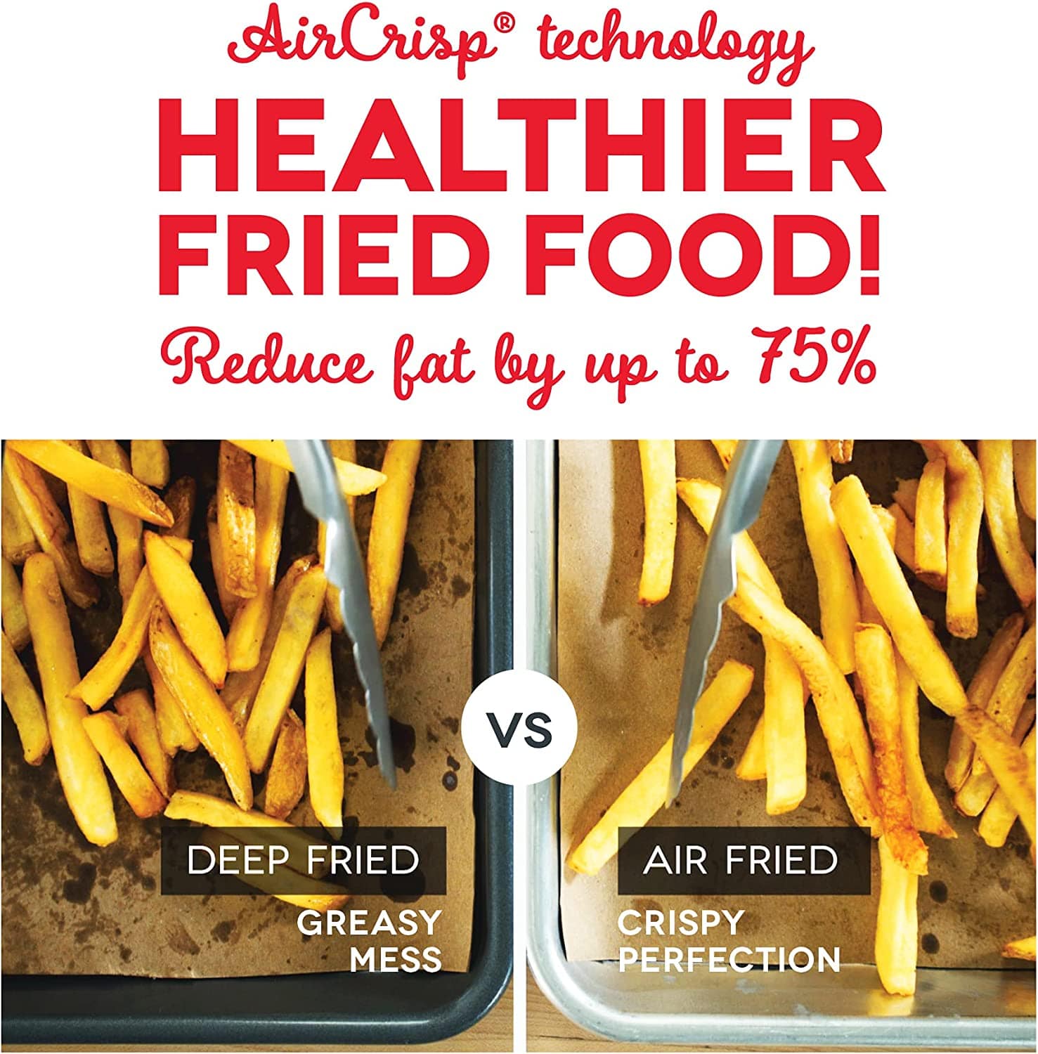 Dash Deluxe Air Fryer 6QT. White - Certified Refurbished