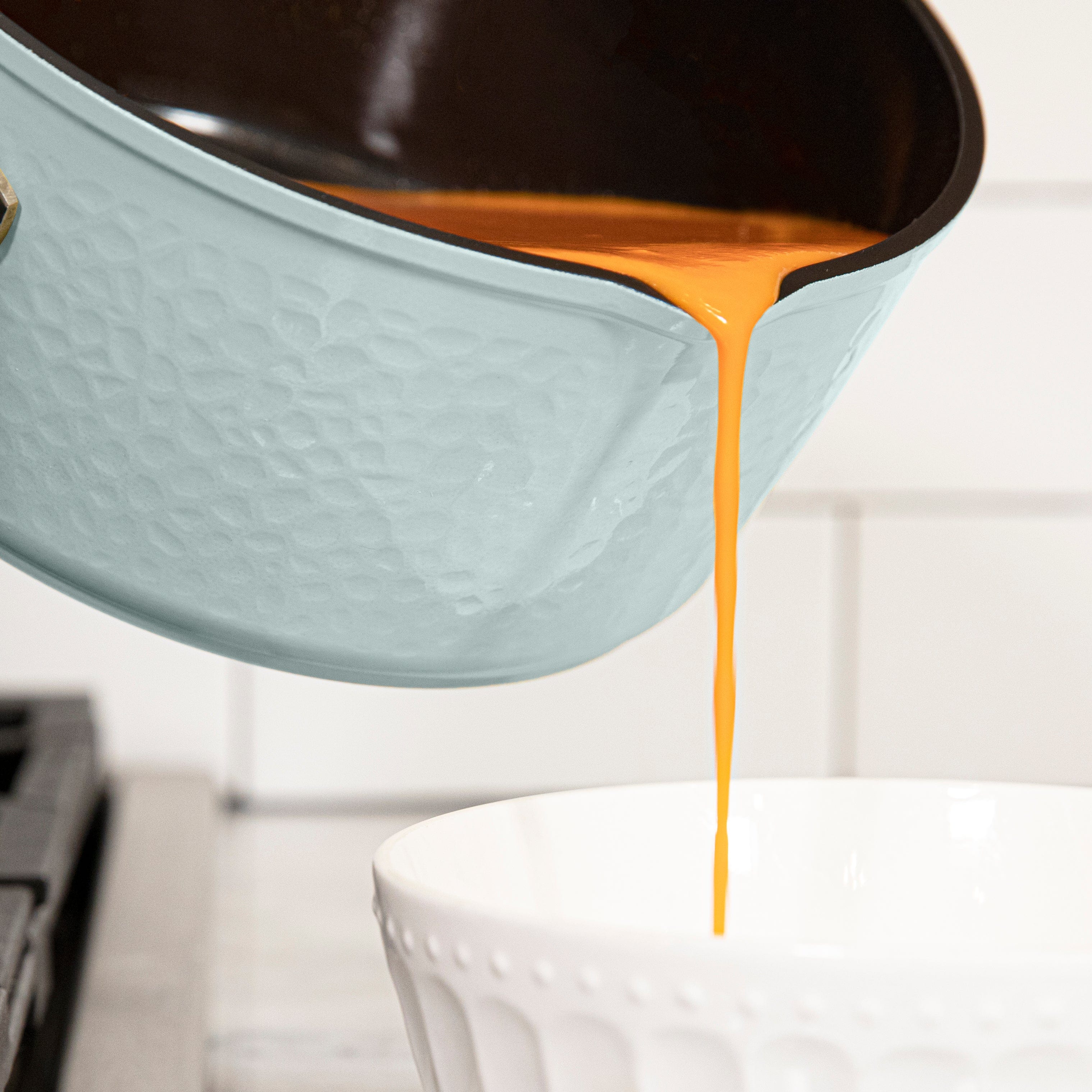 Paula Deen 14-Piece Hammered Aluminum Forged Cookware Set, Sea Glass