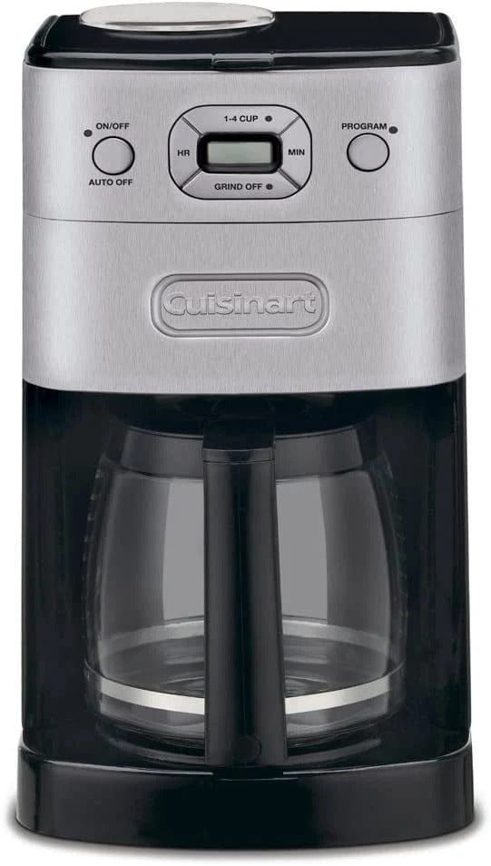 Cuisinart Grind & Brew 12 Cup Automatic Coffeemaker, Brushed Metal - Certified Refurbished