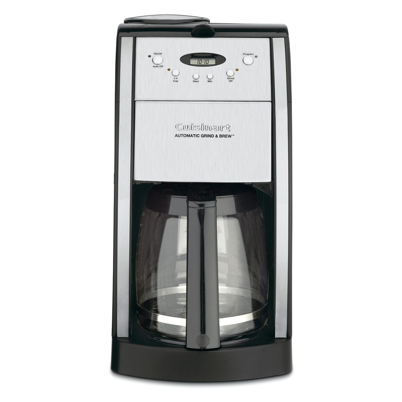 Cuisinart Grind & Brew 12-Cup Automatic Italian Style Coffeemaker, Black - Certified Refurbished
