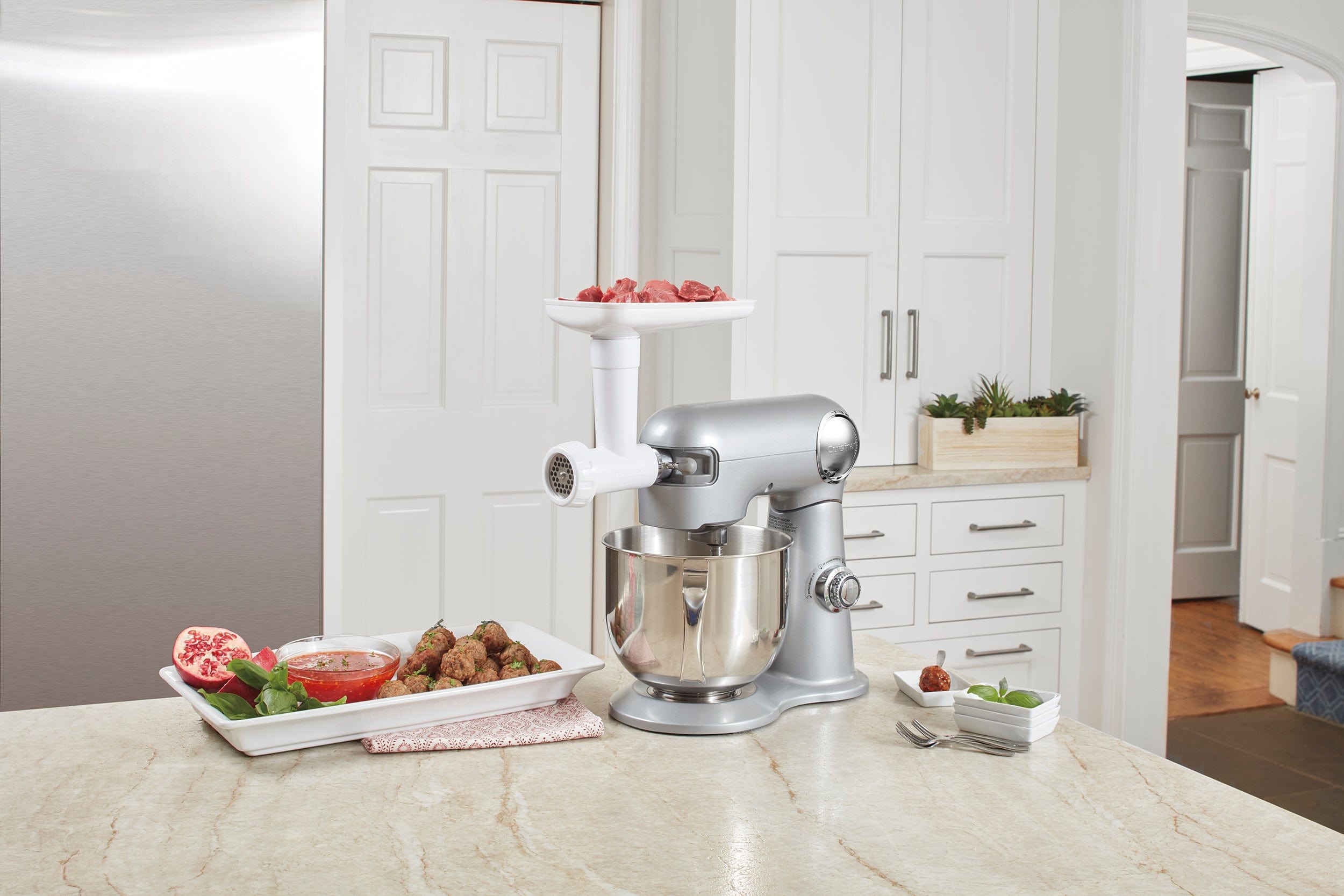 Cuisinart Meat Grinder Attachment, White