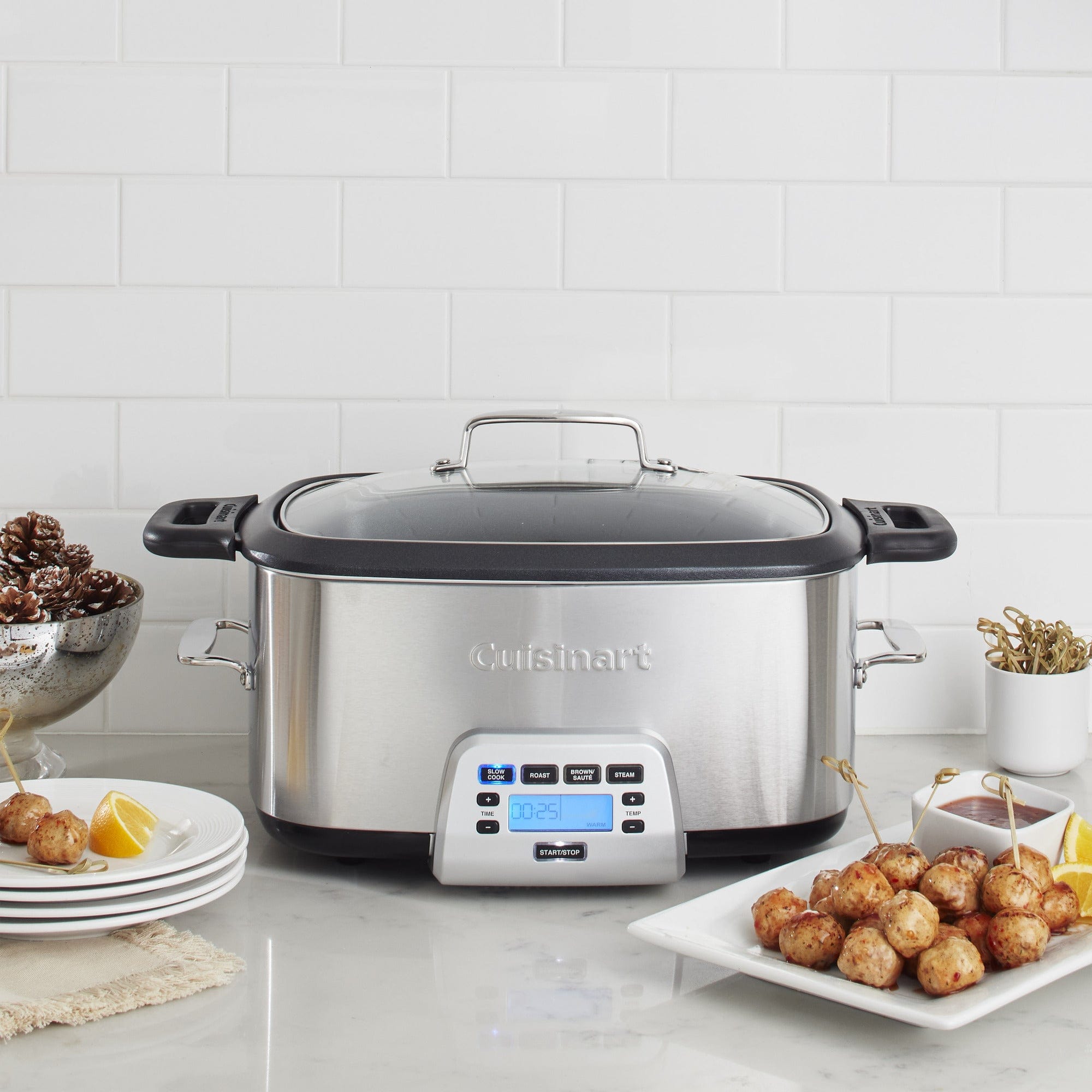 Cuisinart 7-Quart 4-in-1 Cook Central Multicooker, Silver