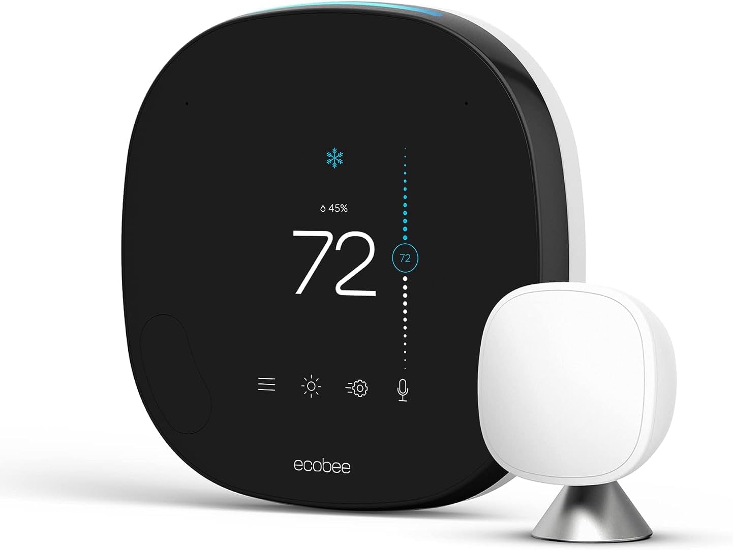 Ecobee EB-STATE5RF-01-RB Voice Control Smart Thermostat, Black - Certified Refurbished