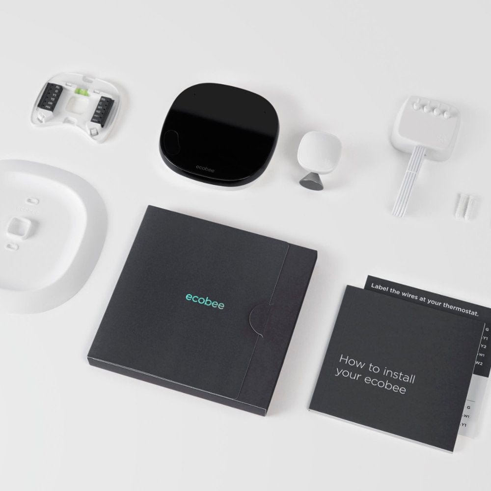 Ecobee EB-STATE5RF-01-RB Voice Control Smart Thermostat, Black - Certified Refurbished