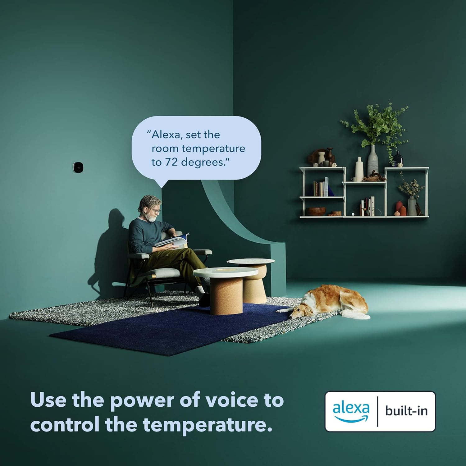 Ecobee EB-STATE5RF-01-RB Voice Control Smart Thermostat, Black - Certified Refurbished