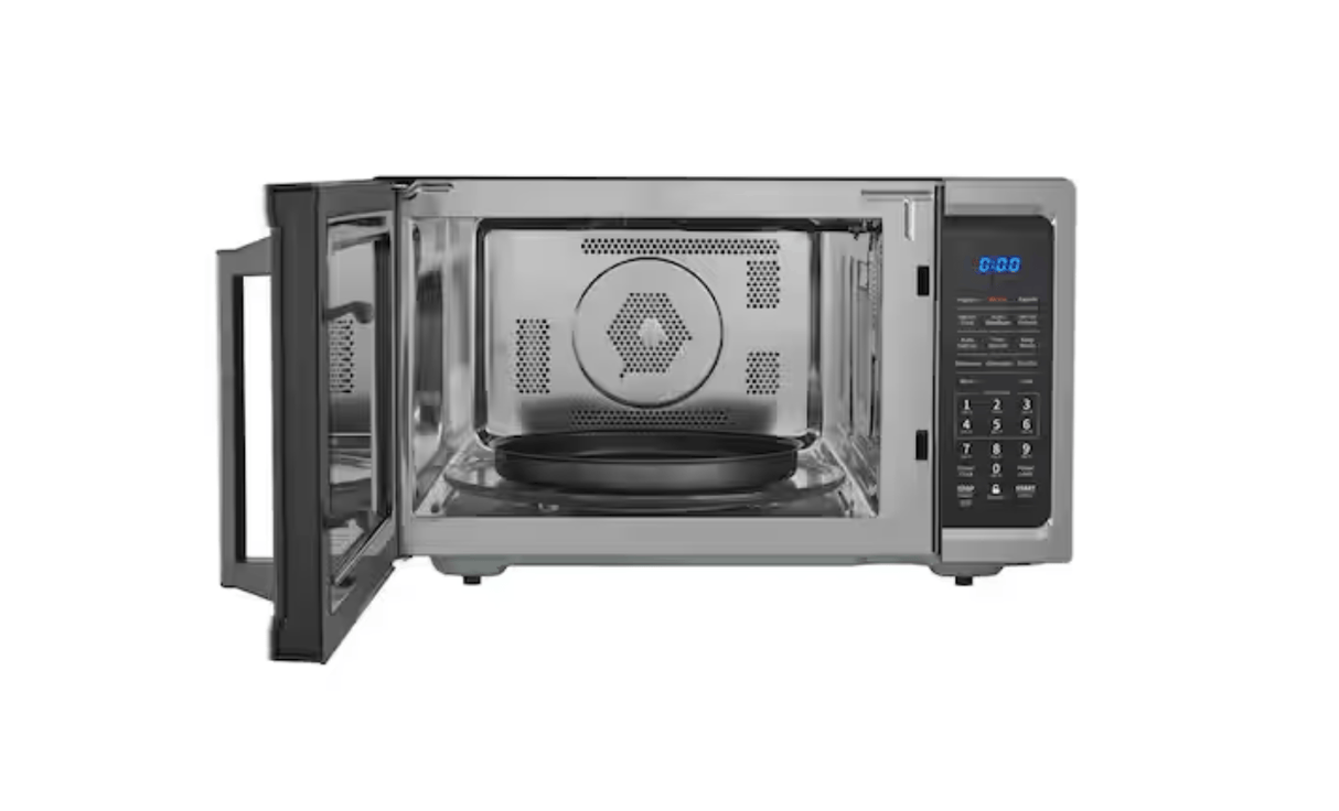 Vissani 1.5 cu. ft. 1000W Countertop Microwave with Air Fry and Sensor Cook, Stainless Steel - Certified Refurbished