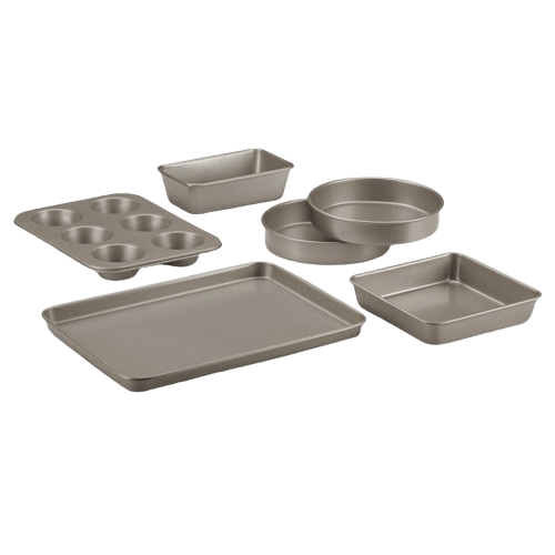 Cuisinart 6 Piece Bakeware Set, Champagne