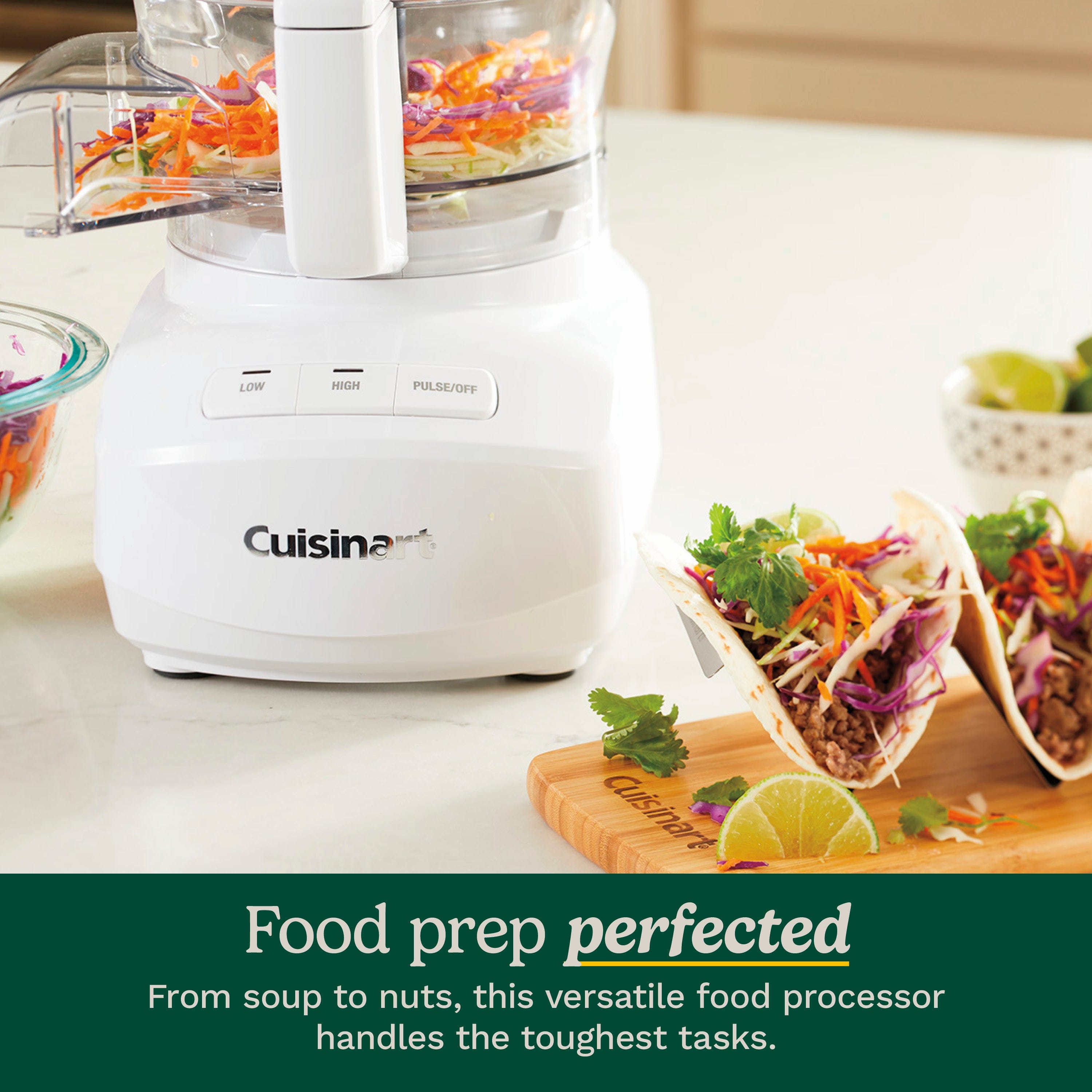 Cuisinart 9-Cup Continuous Feed Food Processor, White
