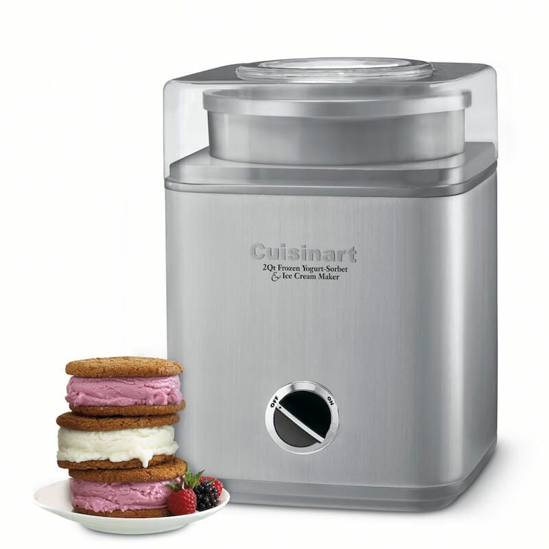 Cuisinart Pure Indulgence 2 Quart Frozen Yogurt-Sorbet & Ice Cream Maker, Silver