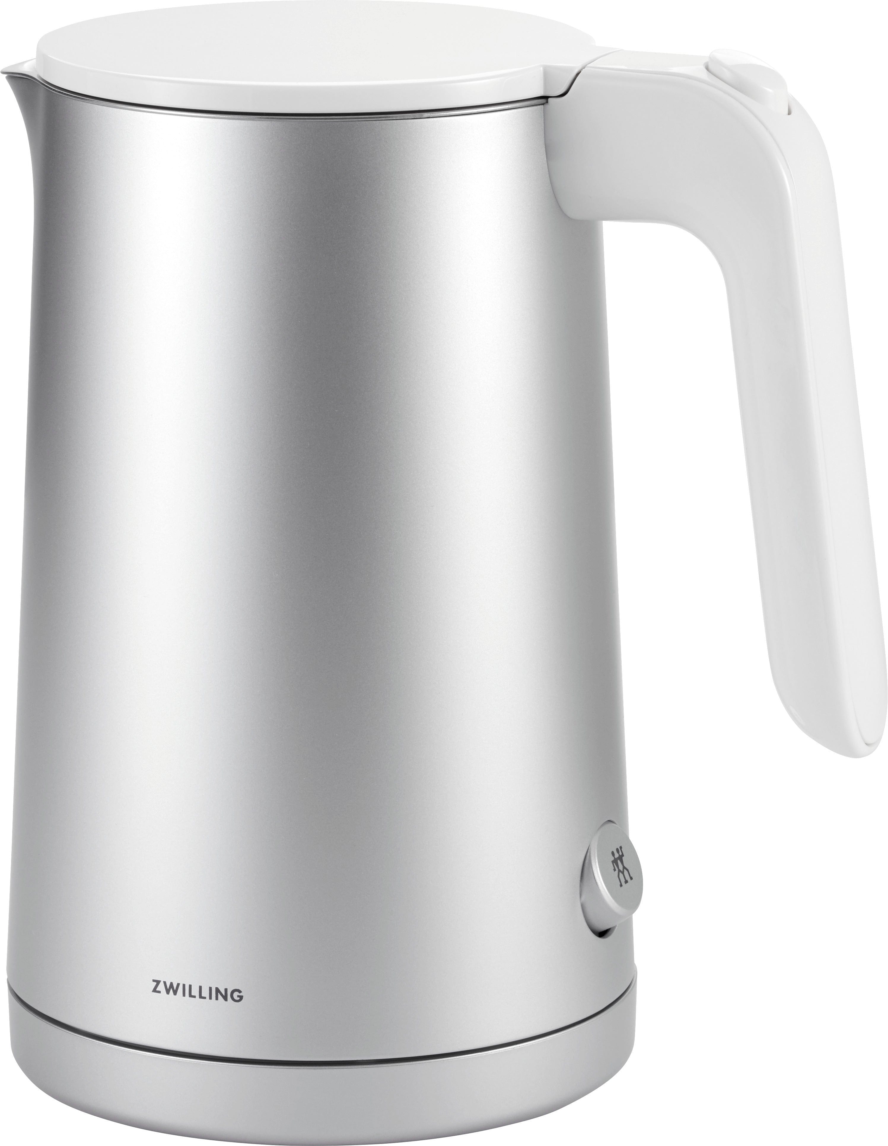 Zwilling Enfinigy Cool Touch 1-Liter Electric Kettle, Cordless Tea Kettle & Hot Water - Silver
