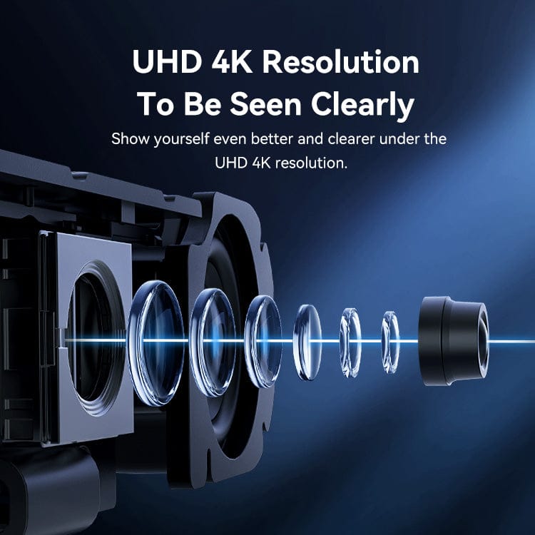 EMEET C980 Pro 4K Webcam with Dual Speakers and Quad Mic Array, Black