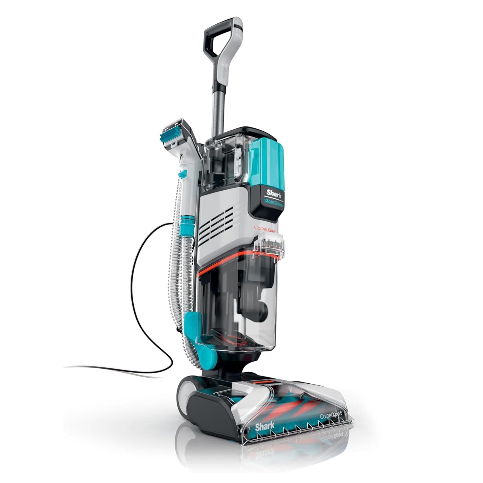 Shark CarpetXpert Upright Carpet Upholstery Cleaner with StainStriker Carpet Shampooer, Cyan - Open Box