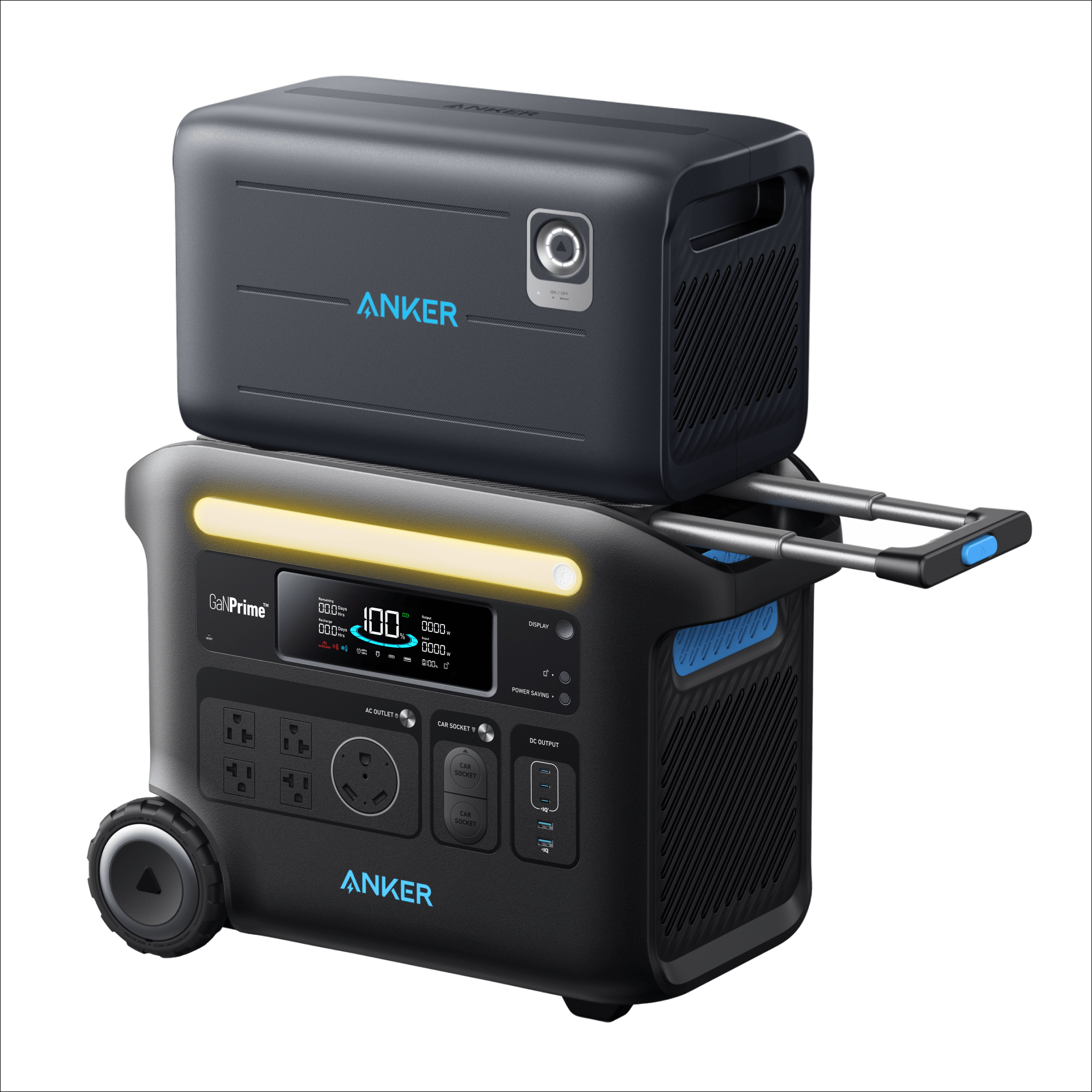 Anker SOLIX F2600 Portable Power Station + BP2600 Expansion Battery, 5120Wh, Fast Charging, Rugged for Outdoor, RV, and Home Backup