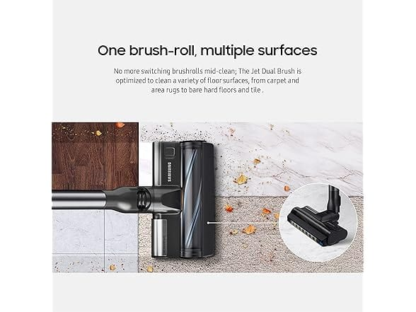 Samsung Bespoke Jet™ Cordless Stick Vacuum with All-in-One Clean Station, Misty White