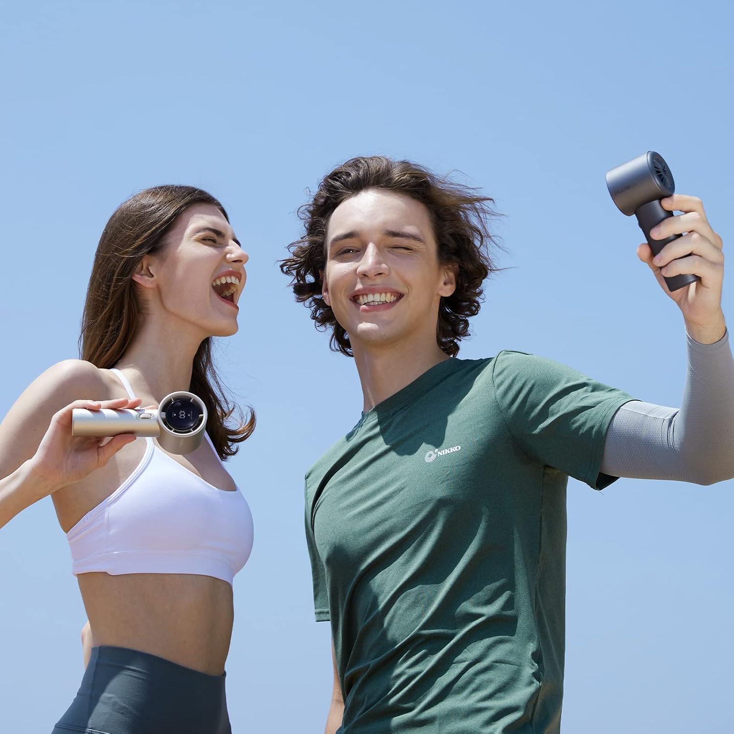 JisuLife Portable Handheld Fan Pro 1S, 1-100 Speed, Adjustable Turbo Mini Rechargeable Personal Fan, Dark Grey