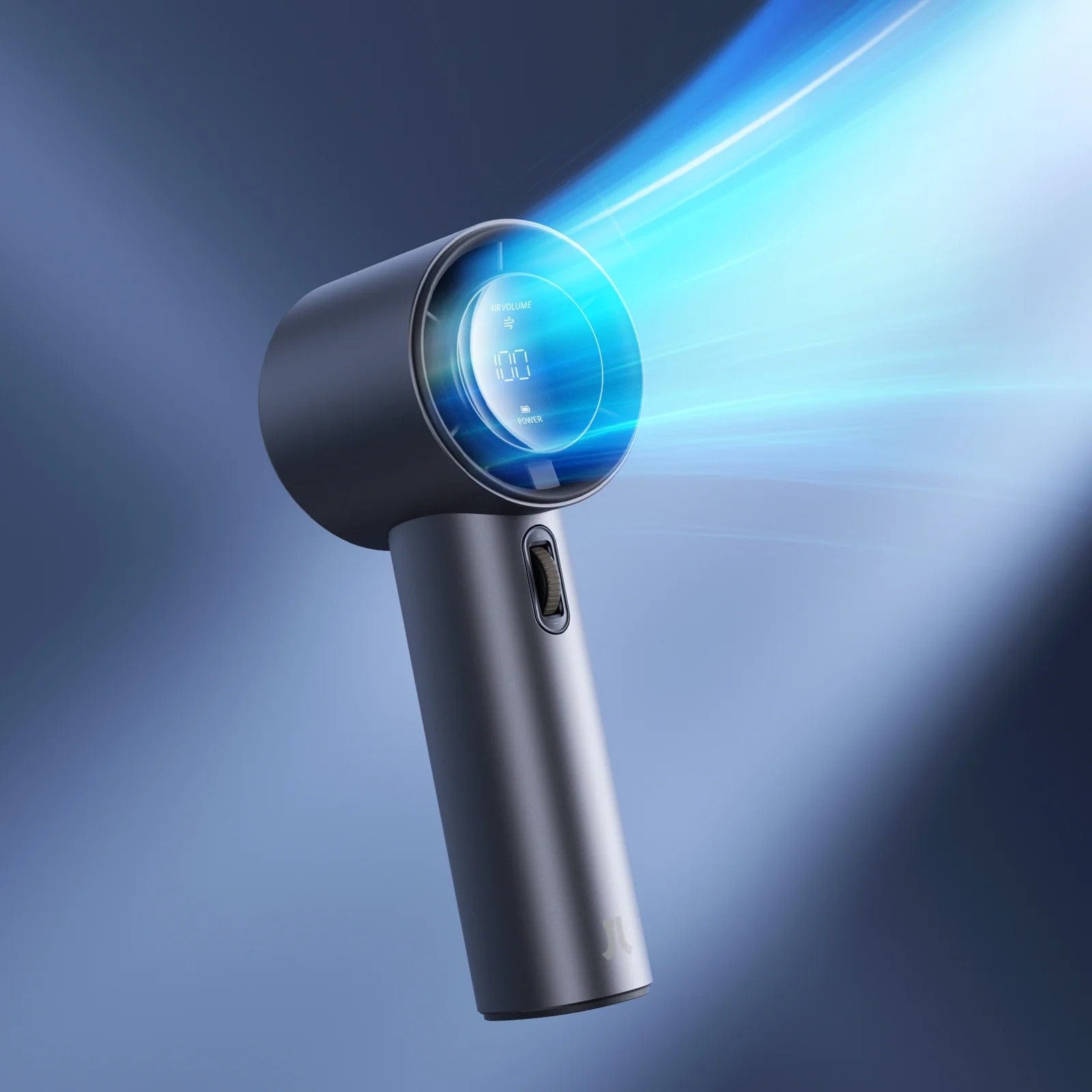 JisuLife Portable Handheld Fan Pro 1S, 1-100 Speed, Adjustable Turbo Mini Rechargeable Personal Fan, Dark Grey