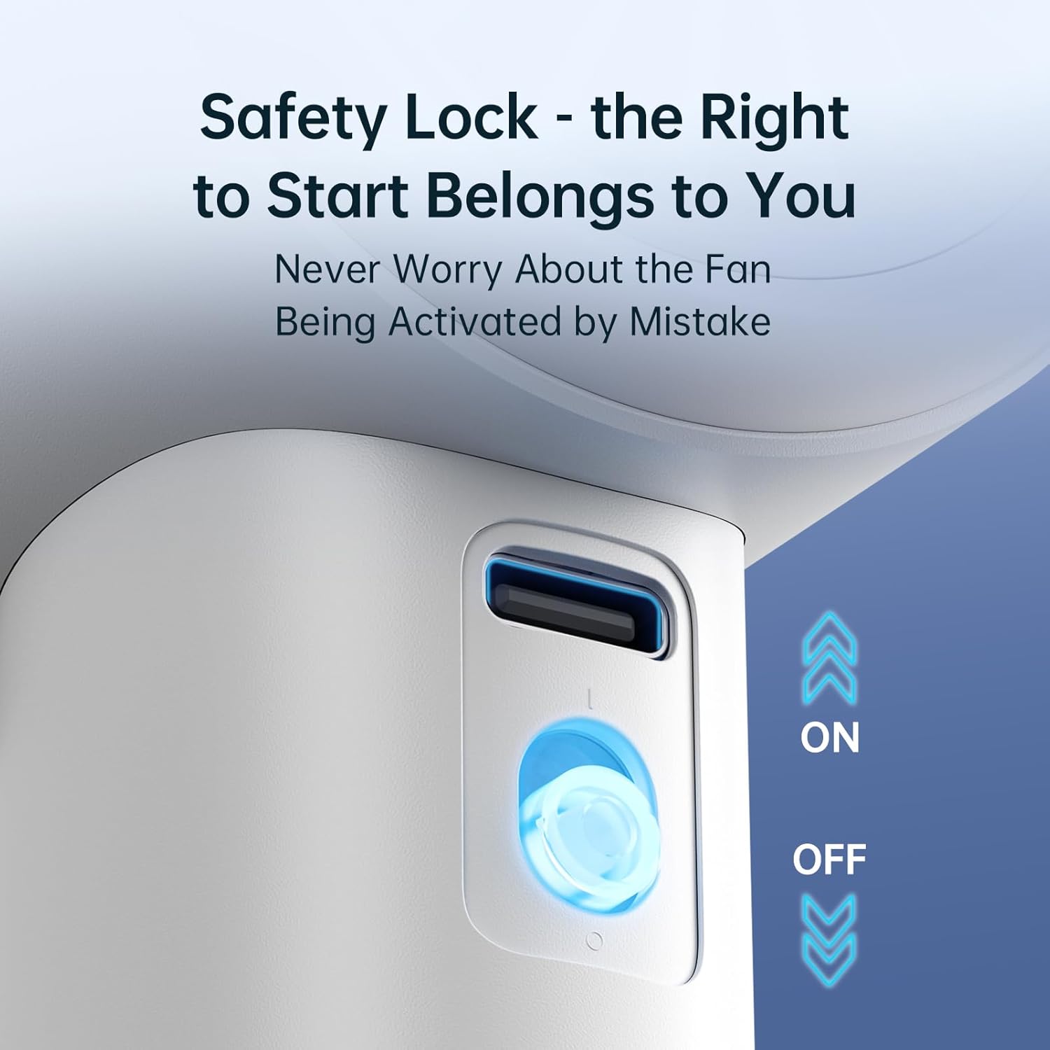 JisuLife Portable Handheld Fan Pro 1S, 1-100 Speed, Adjustable Turbo Mini Rechargeable Personal Fan, White