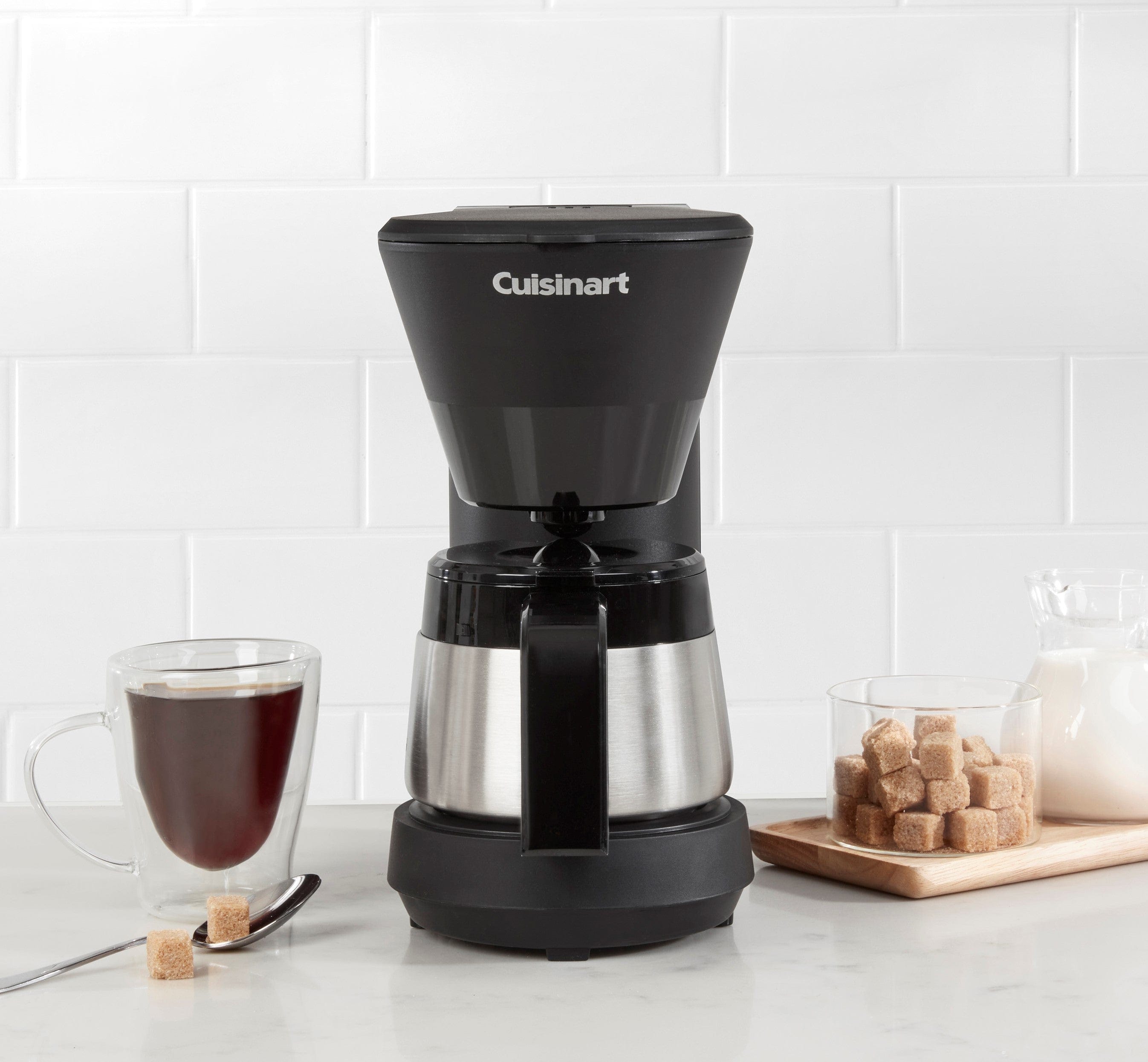 Cuisinart 5-Cup Coffee Maker with Stainless Steel Carafe, Black