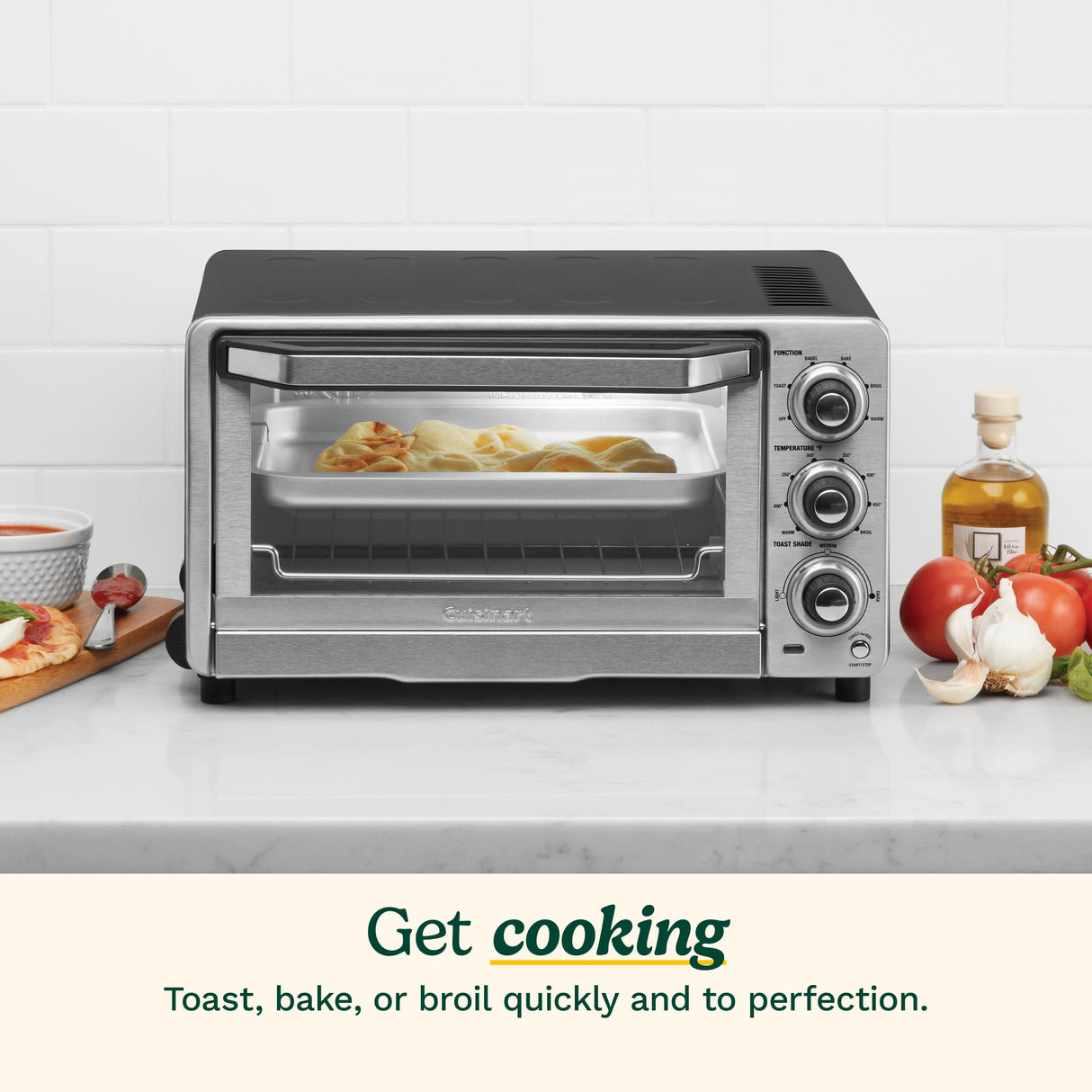 Cuisinart Custom Classic Toaster Oven Broiler, Silver