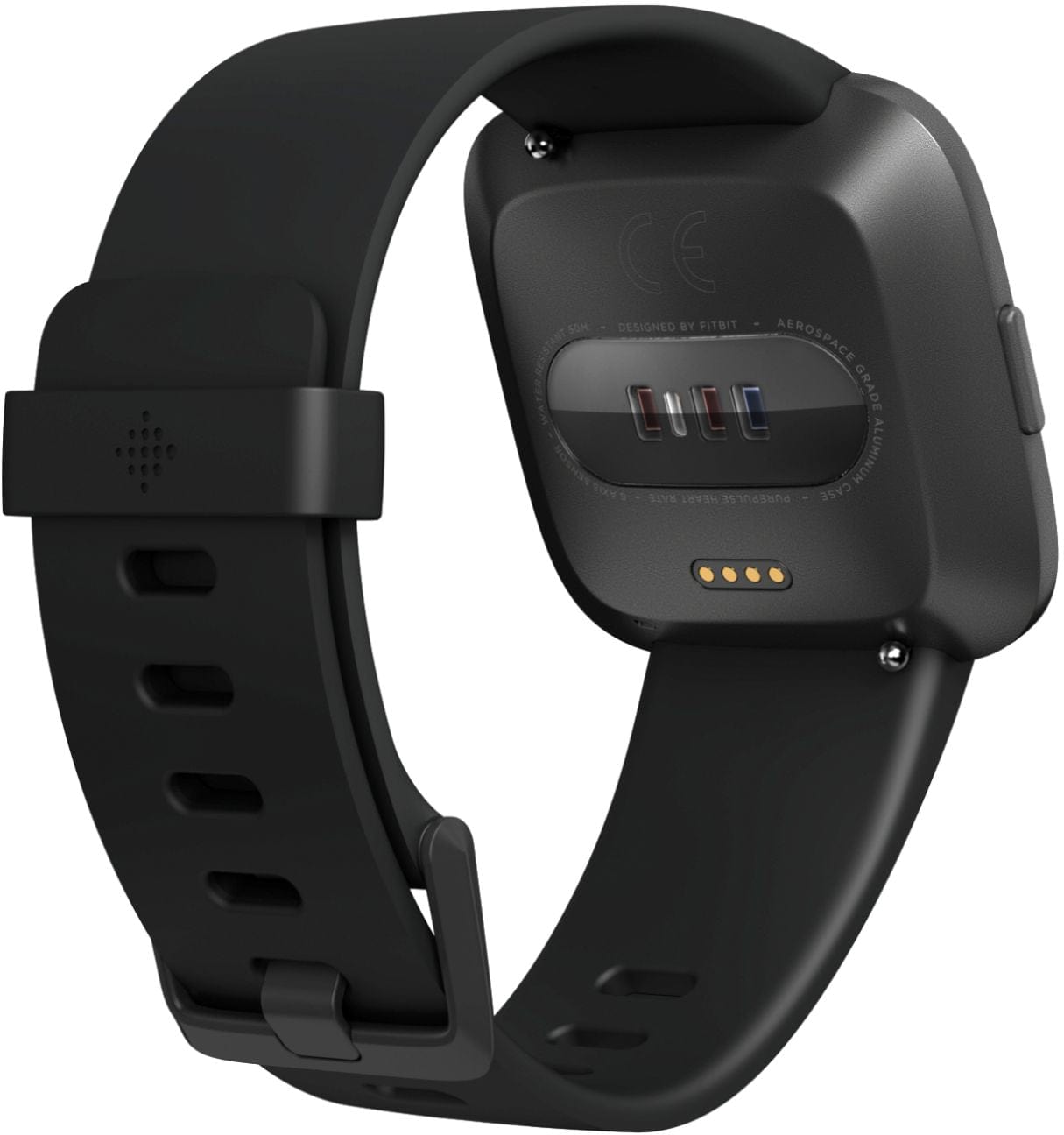 Fitbit Versa Smart Watch, Black/Black Aluminium, One Size (S & L Bands Included) - Certified Refurbished