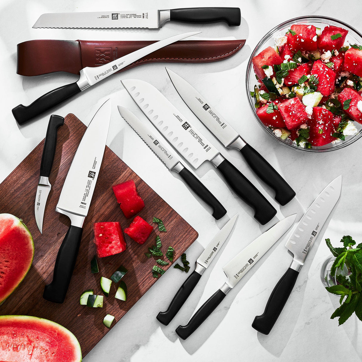 Zwilling Four Star 8-pc Self-Sharpening Knife Block Set