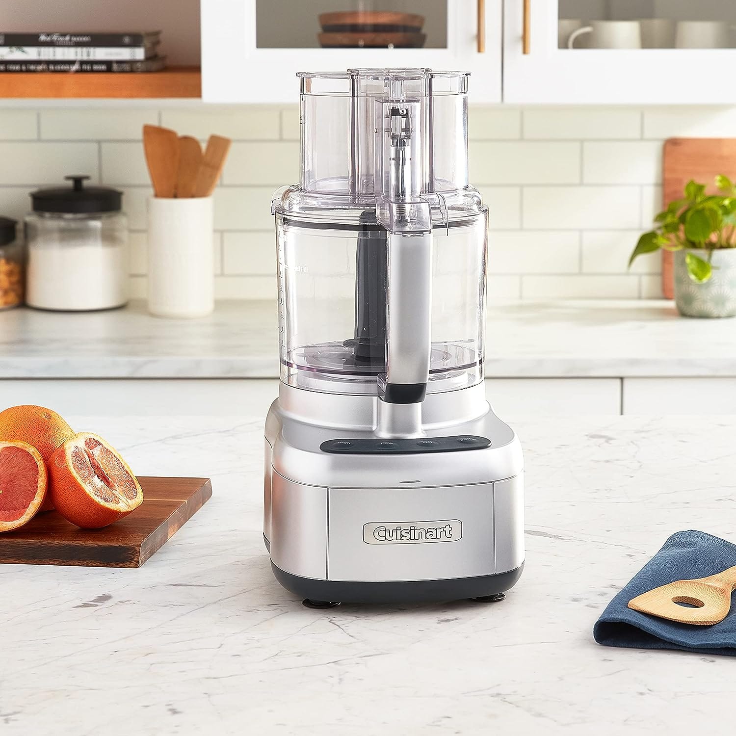 Cuisinart Elemental 11-Cup 550 Watt Food Processor, Silver - Certified Refurbished