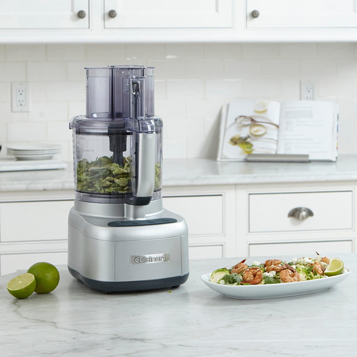Cuisinart Elemental 11-Cup 550 Watt Food Processor, Silver - Certified Refurbished