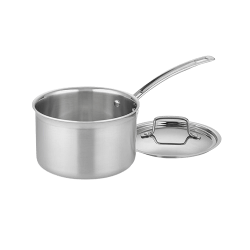 Cuisinart MultiClad Pro 3 Quart Saucepan, Silver