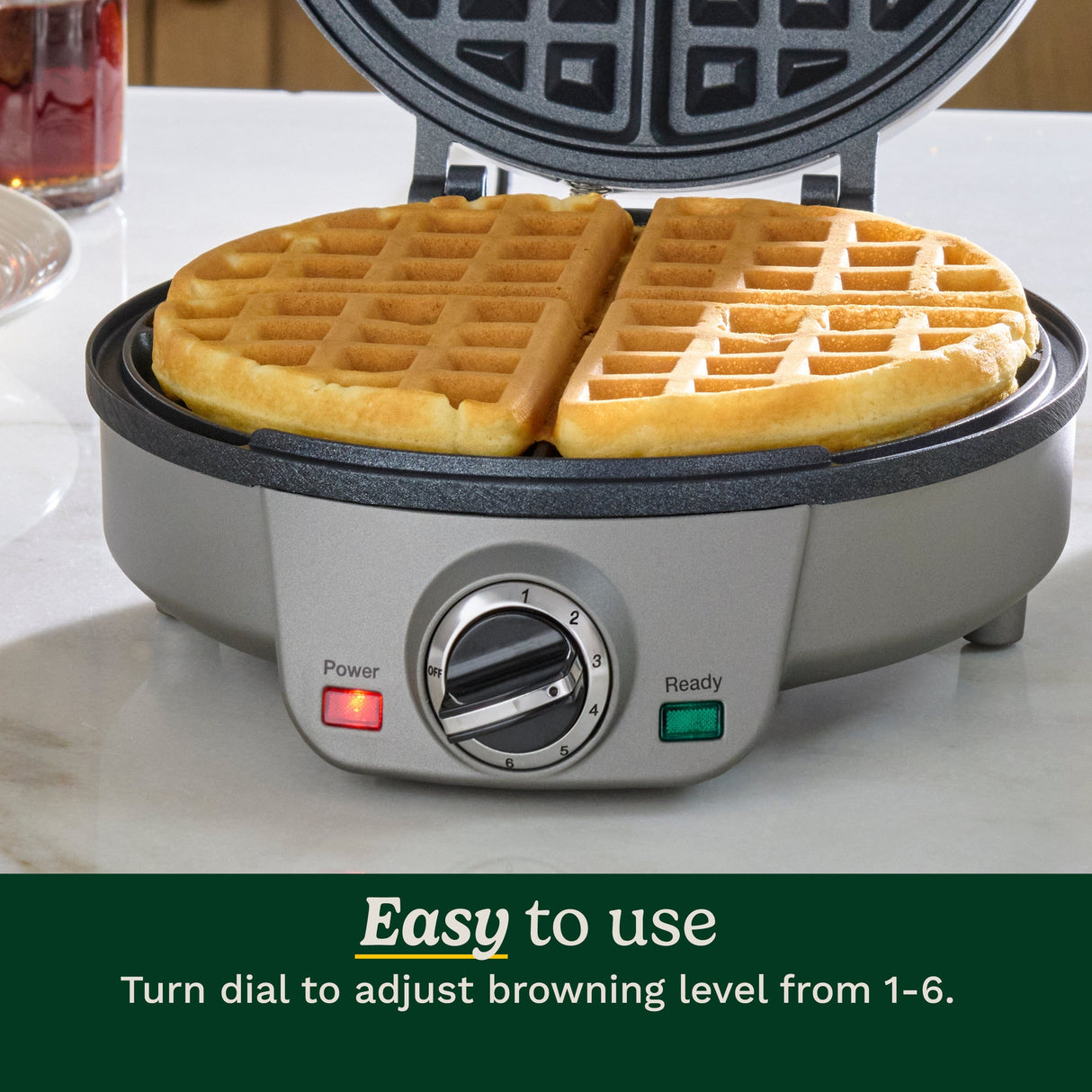 Cuisinart 4 Slice Belgian Waffle Maker - Round, Silver
