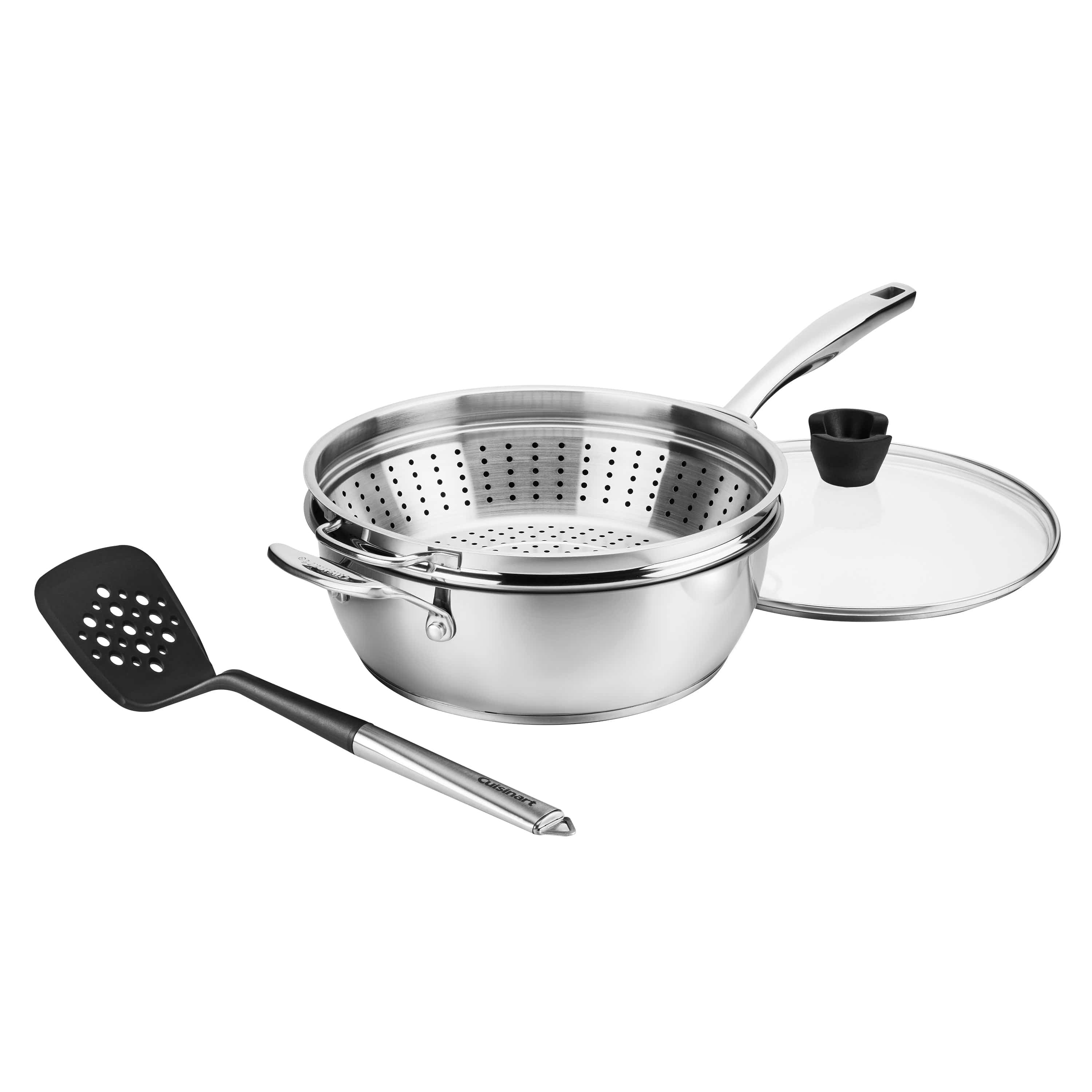 Cuisinart Preferred Pan 4-Pc Set Stainless Steel, Silver