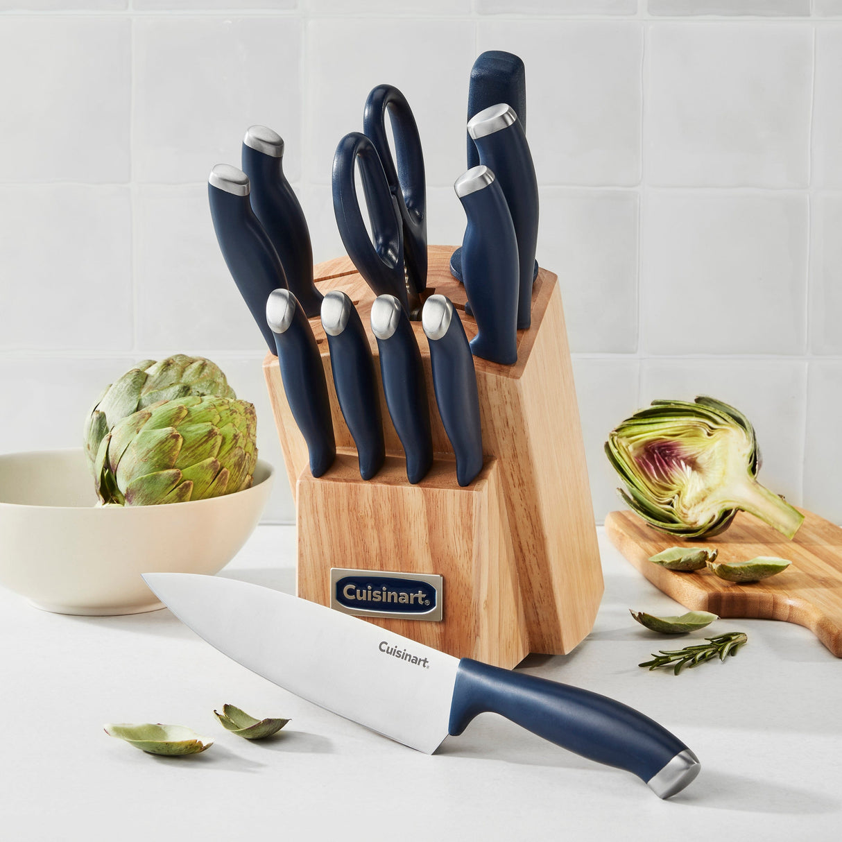 Cuisinart ColorPro 12 Piece Knife Block Set, Navy