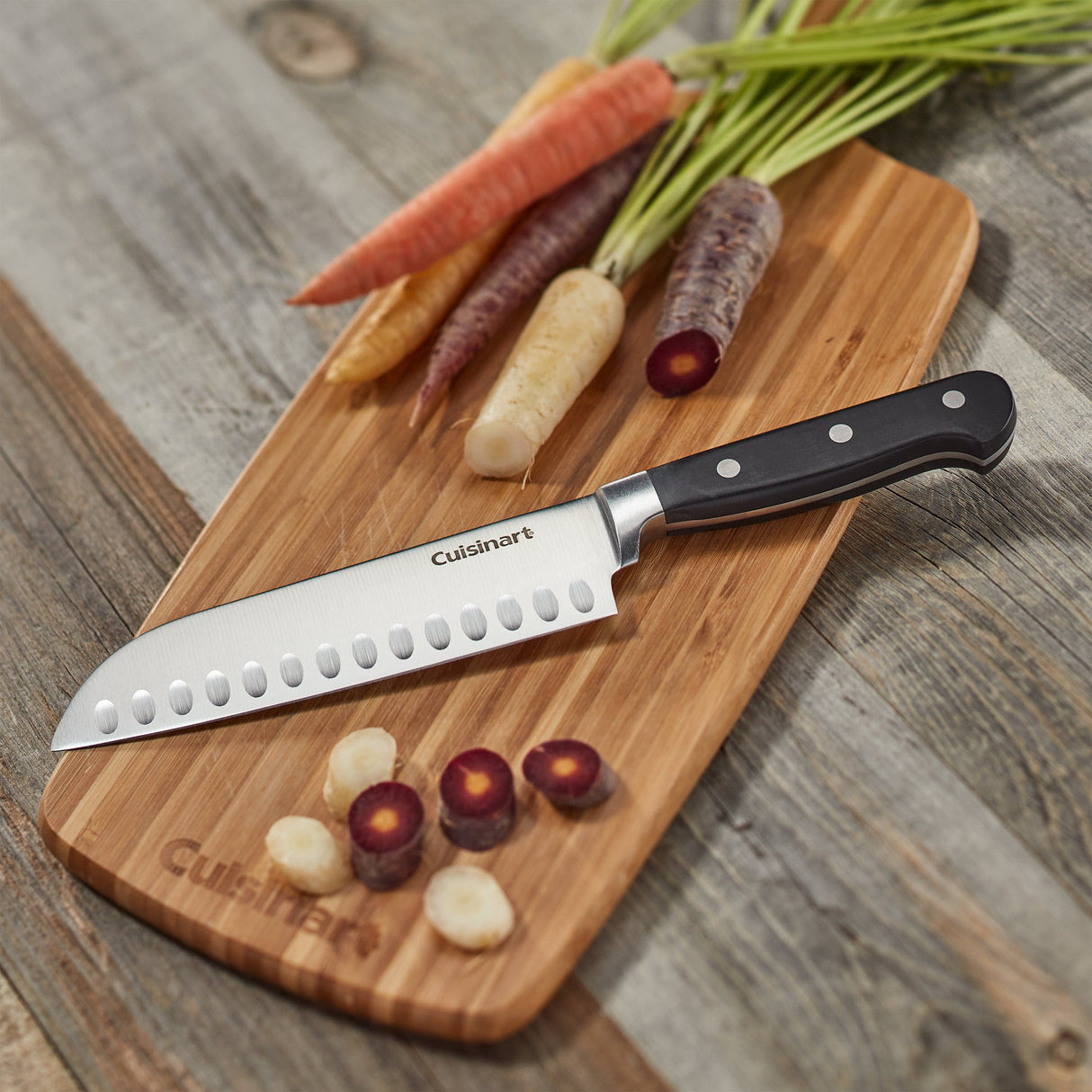 Cuisinart 7" Santoku Knife, Black