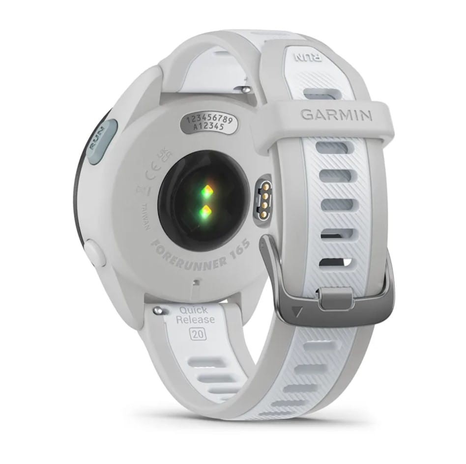 Garmin Forerunner 165 Running Smartwatch, Mist Grey/Whitestone - Certified Refurbished