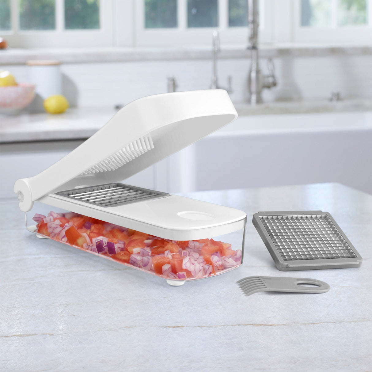 Cuisinart Vegetable & Fruit Box Chopper, White & Gray