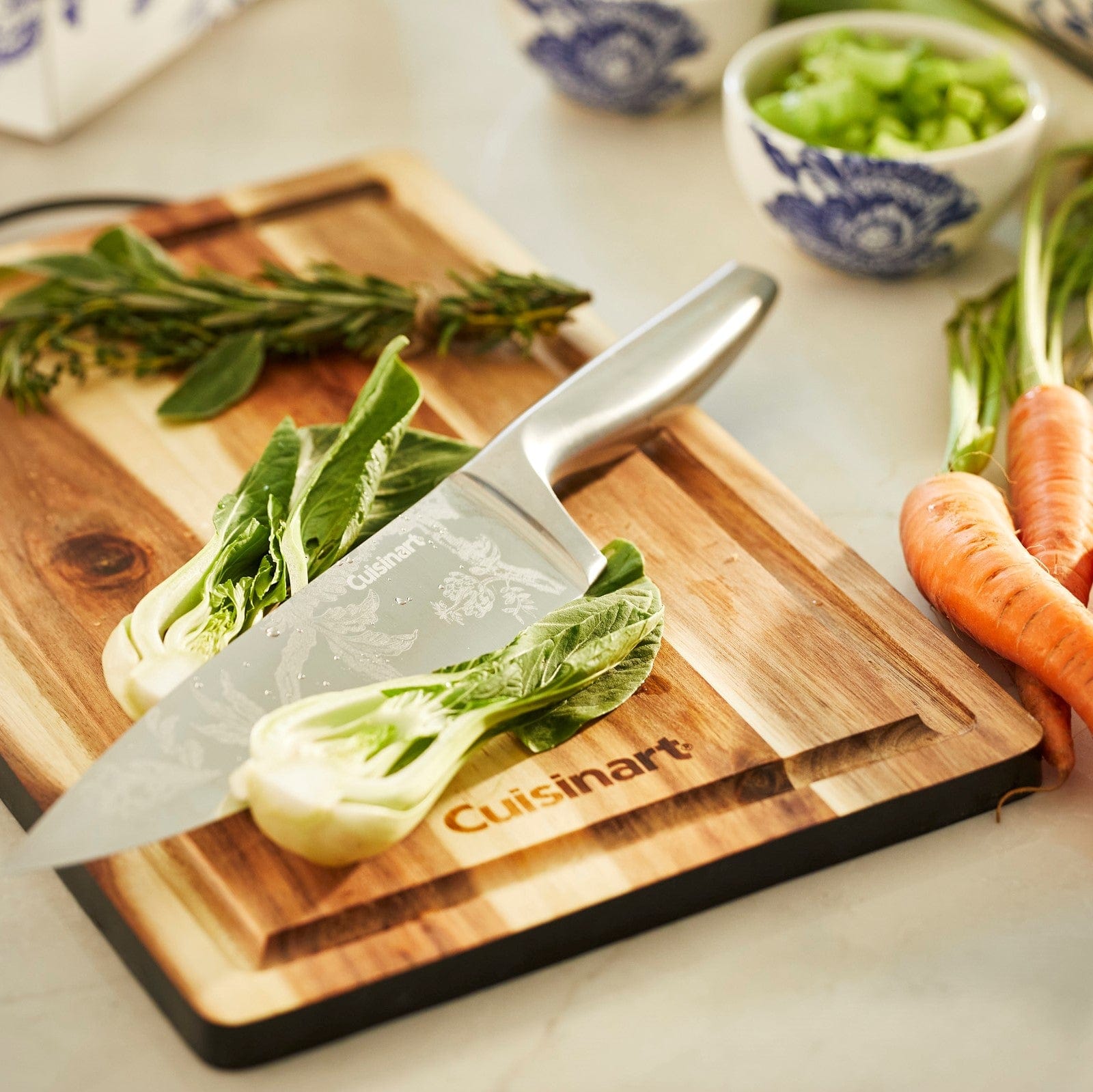 Cuisinart Caskata™ 15 Piece German Stainless Steel Knife Block Set, Blue