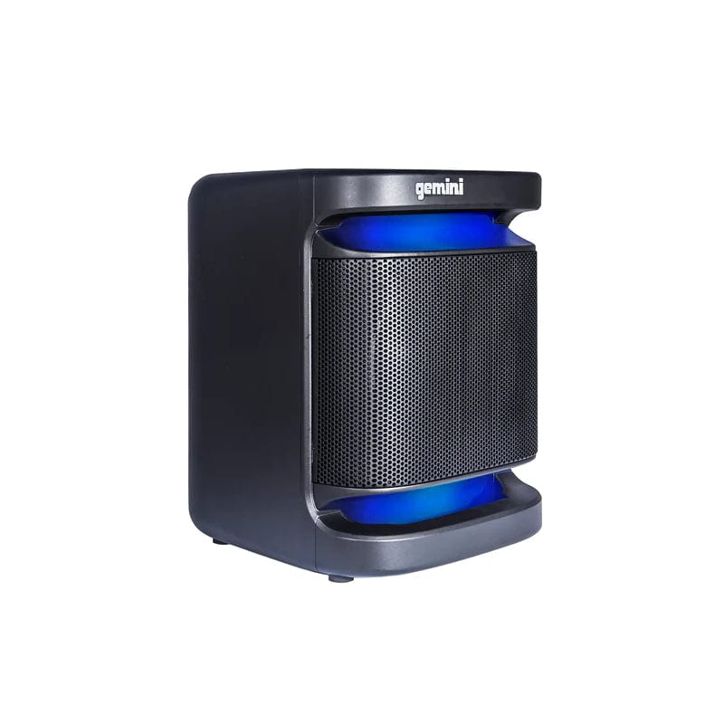 Gemini Home Stereo System with LED Party Lighting, PA / Karaoke System, 2000 Watts, Bluetooth, 8" Dual Subwoofers, Black