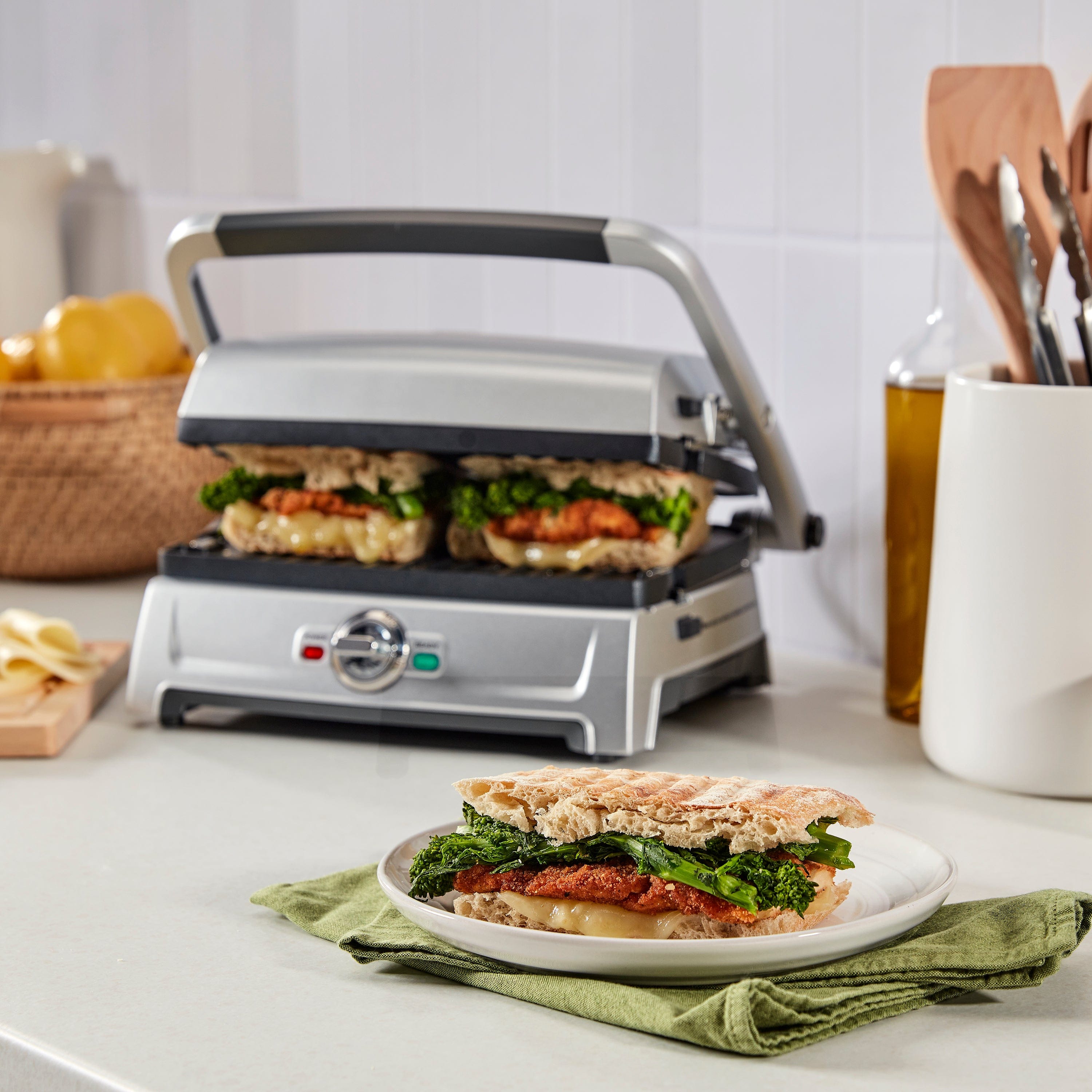 Cuisinart Griddler® Compact Indoor Grill, Griddle, and Panini Press, Black