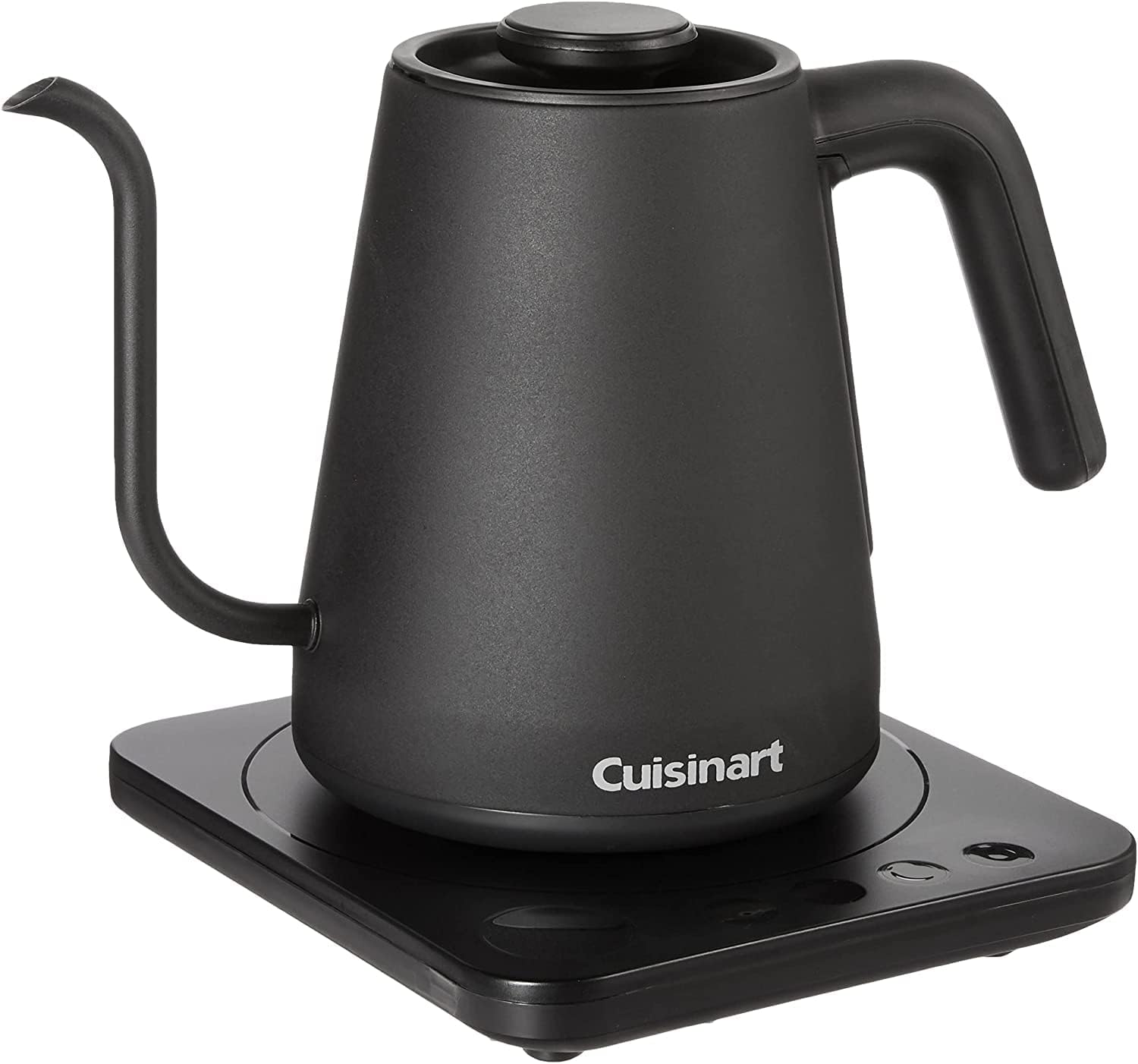 Cuisinart Precision Gooseneck Spout Designed Holds 1-Liter Digital Goose Neck Kettle, Stainless Steel, Black - Certified Refurbished