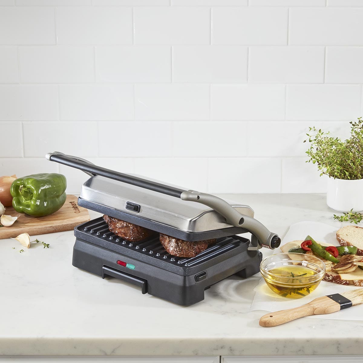 Cuisinart 3-in-1 Grill and Panini Press Griddler - Certified Refurbished