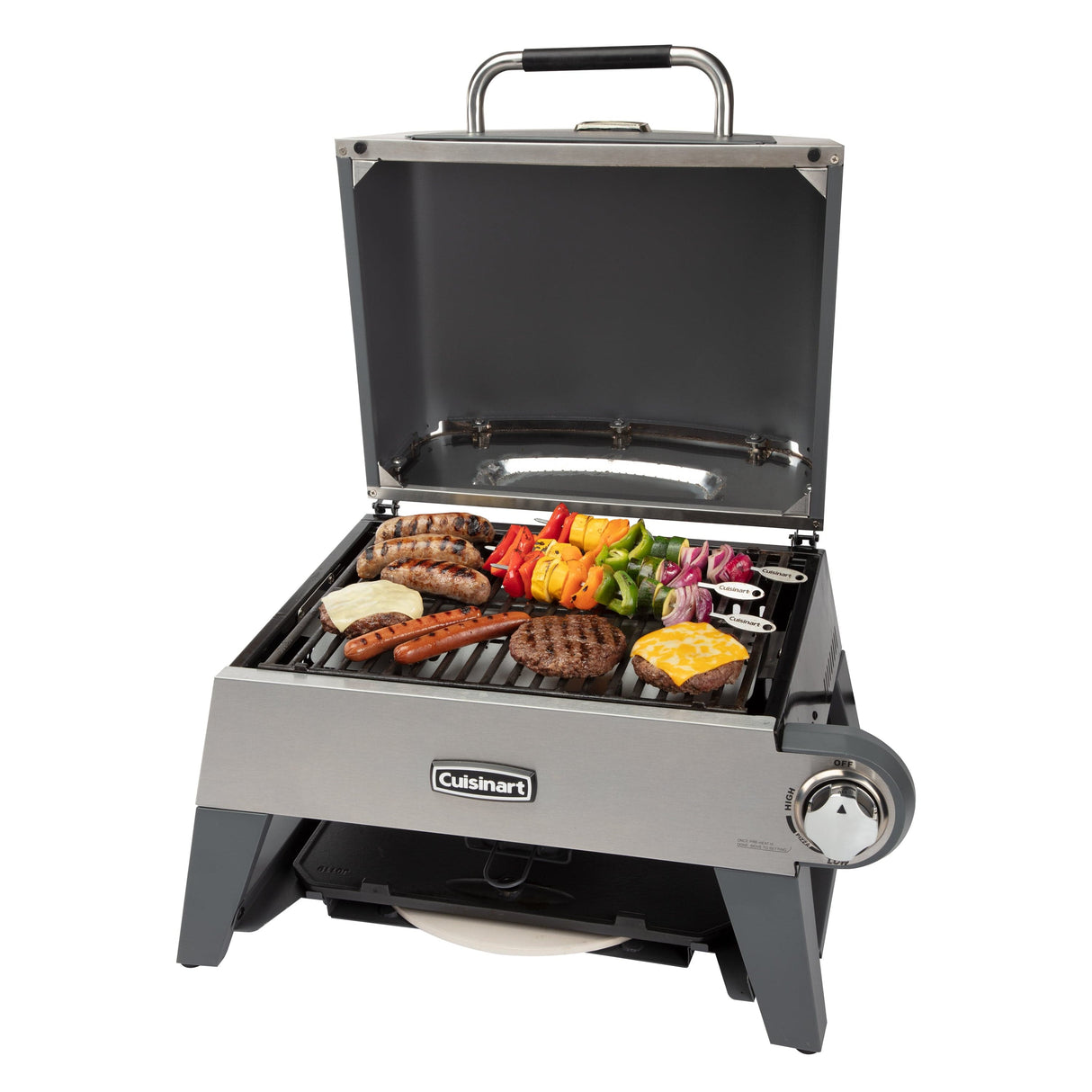 Cuisinart 3-in-1 Grill, Griddle, and Pizza Oven, Gray
