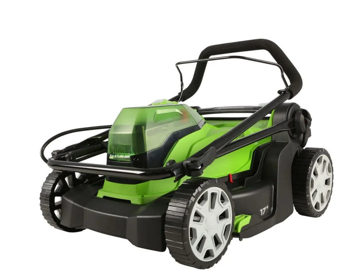 Greenworks Cordless Lawn Mower Kit 24V/48V 17" with 4AH USB Batteries 2526302AZ