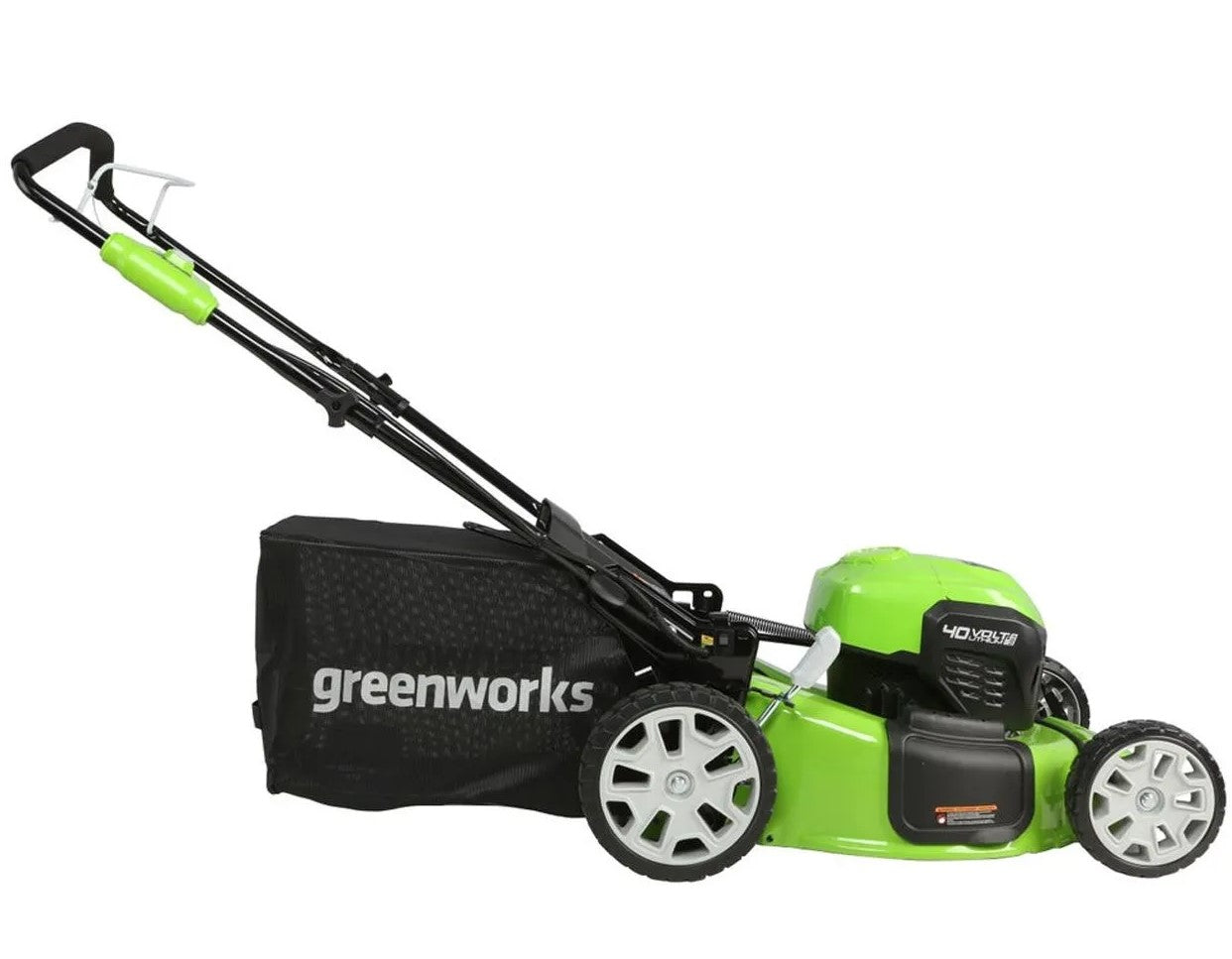 Greenworks GW2527302AZ 40V 21" Brushless Lawn Mower, 4Ah and 2Ah USB Batteries and Charger Included MO40L4210