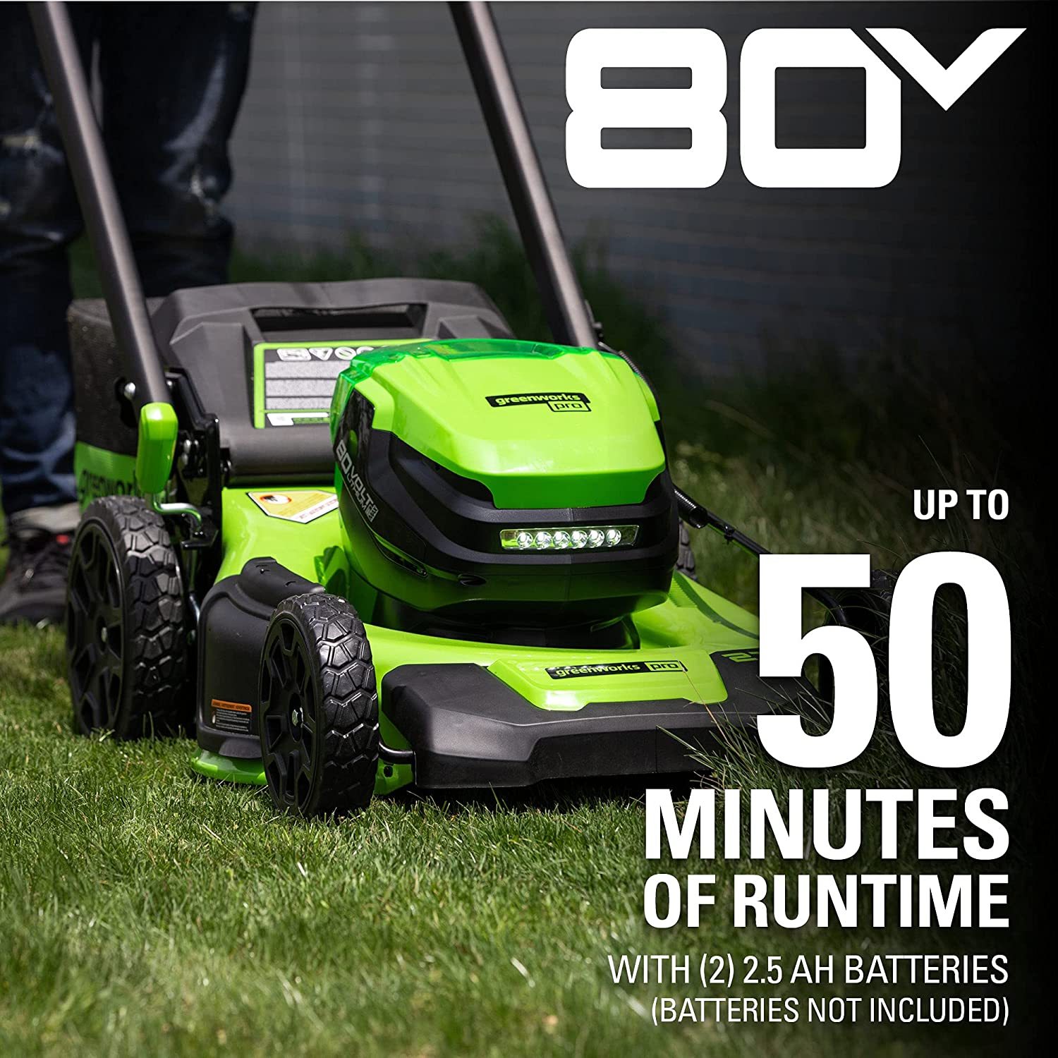 Greenworks Pro Electric Lawn Mower 80V 21" Brushless Self-Propelled