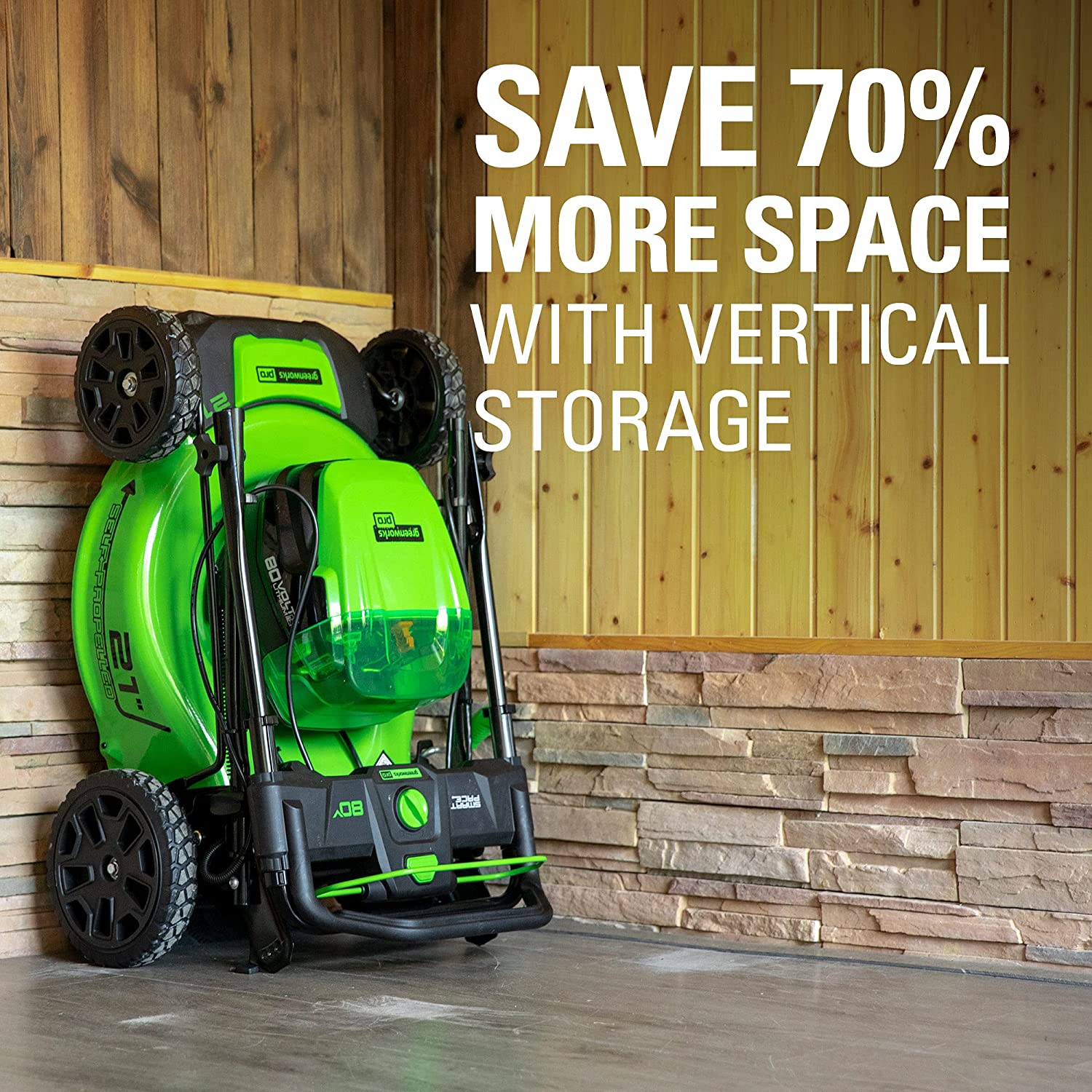 Greenworks Pro Electric Lawn Mower 80V 21" Brushless Self-Propelled