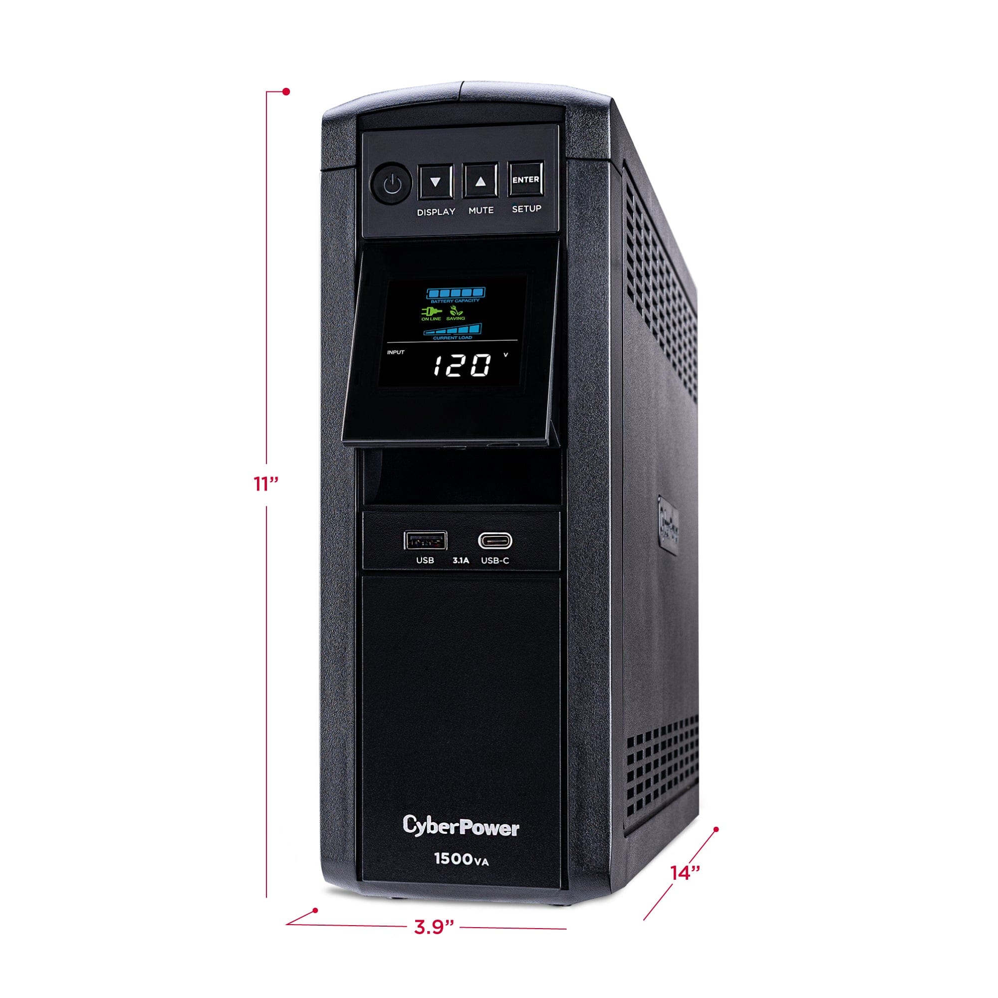 CyberPower Gaming 1500VA Sine Wave LCD UPS - Certified Refurbished