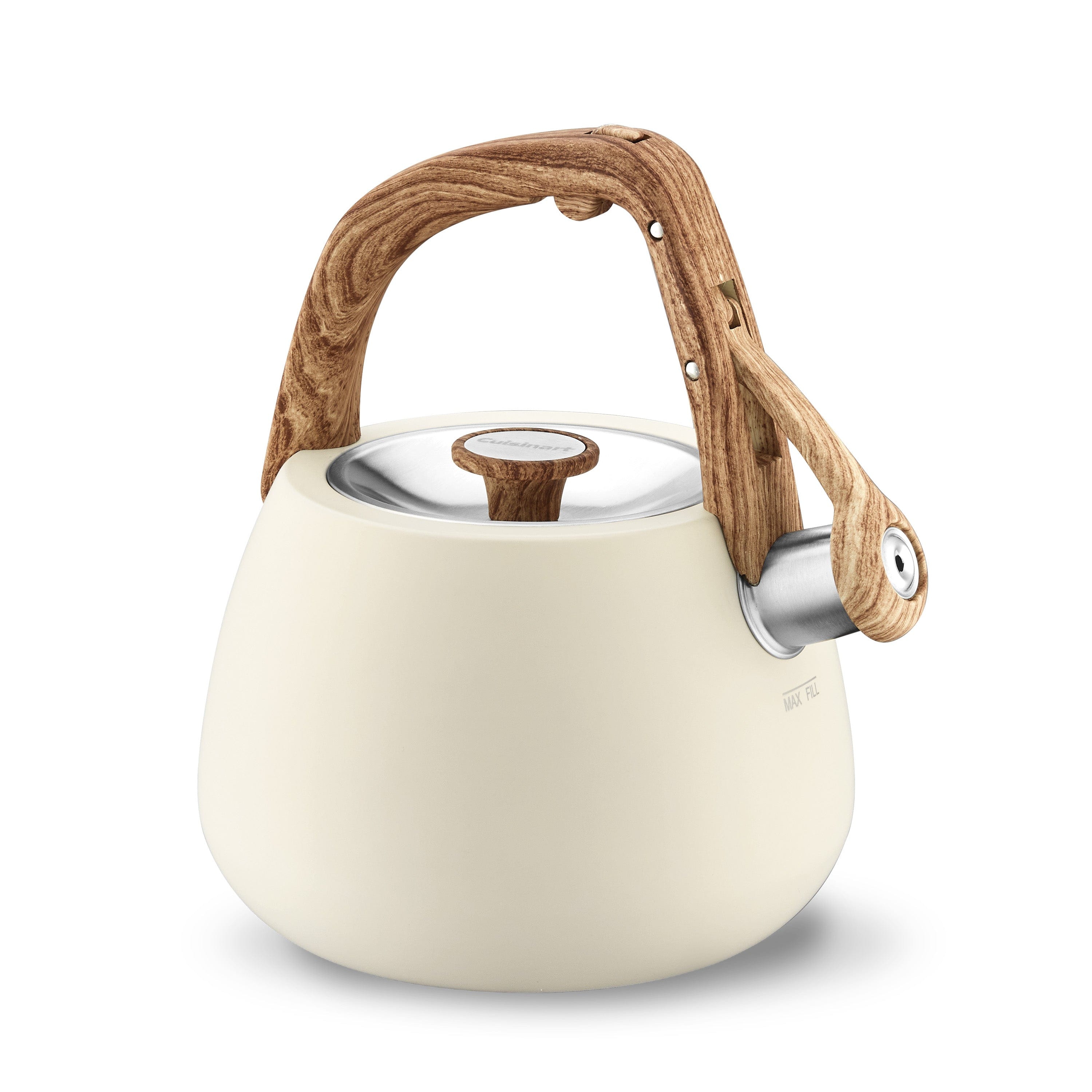Cuisinart 2 Qt. Cream Stainless Steel Tea Kettle, Cream